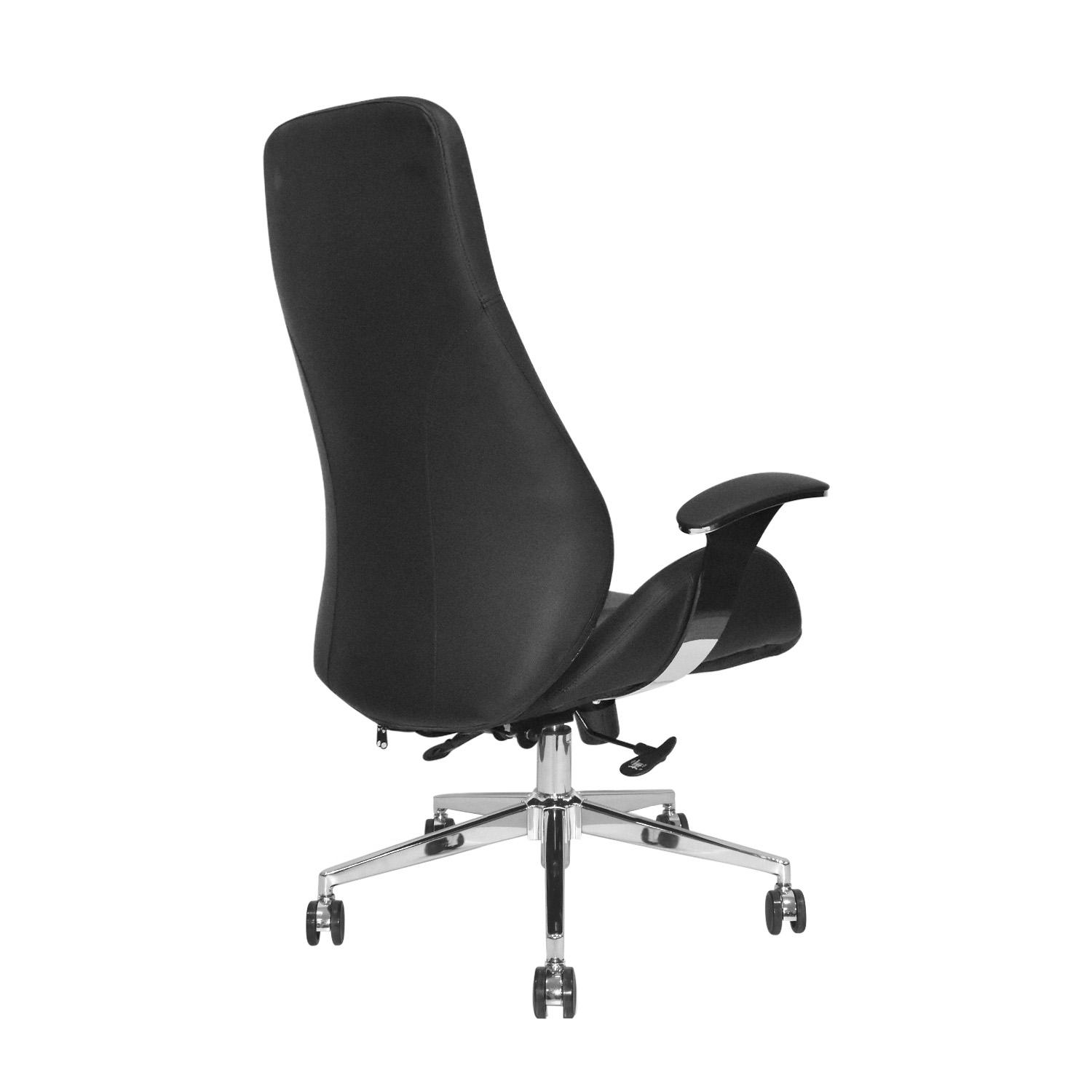 SILLA ERGONÓMICA MARKUS PRESIDENTE NEGRO CUERO OFIDEAS - 4