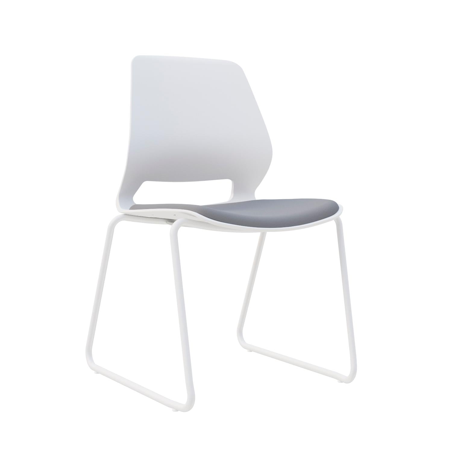 SILLA FIJA MARLY COLOR GRIS/BLANCO OFIDEAS - 1