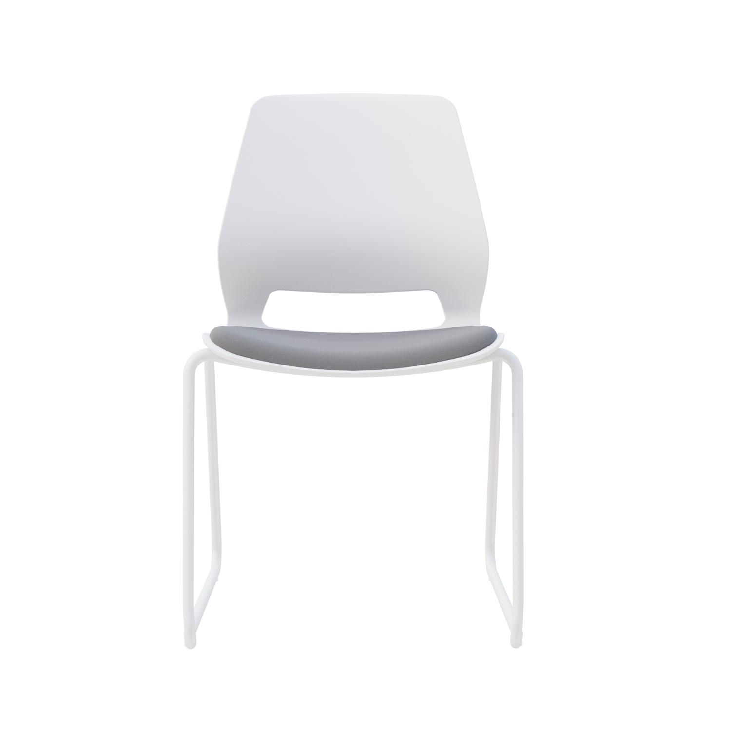 SILLA FIJA MARLY COLOR GRIS/BLANCO OFIDEAS - 2