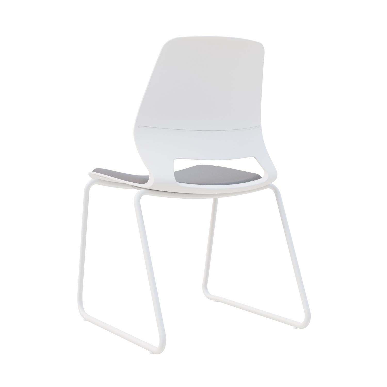 SILLA FIJA MARLY COLOR GRIS/BLANCO OFIDEAS - 4