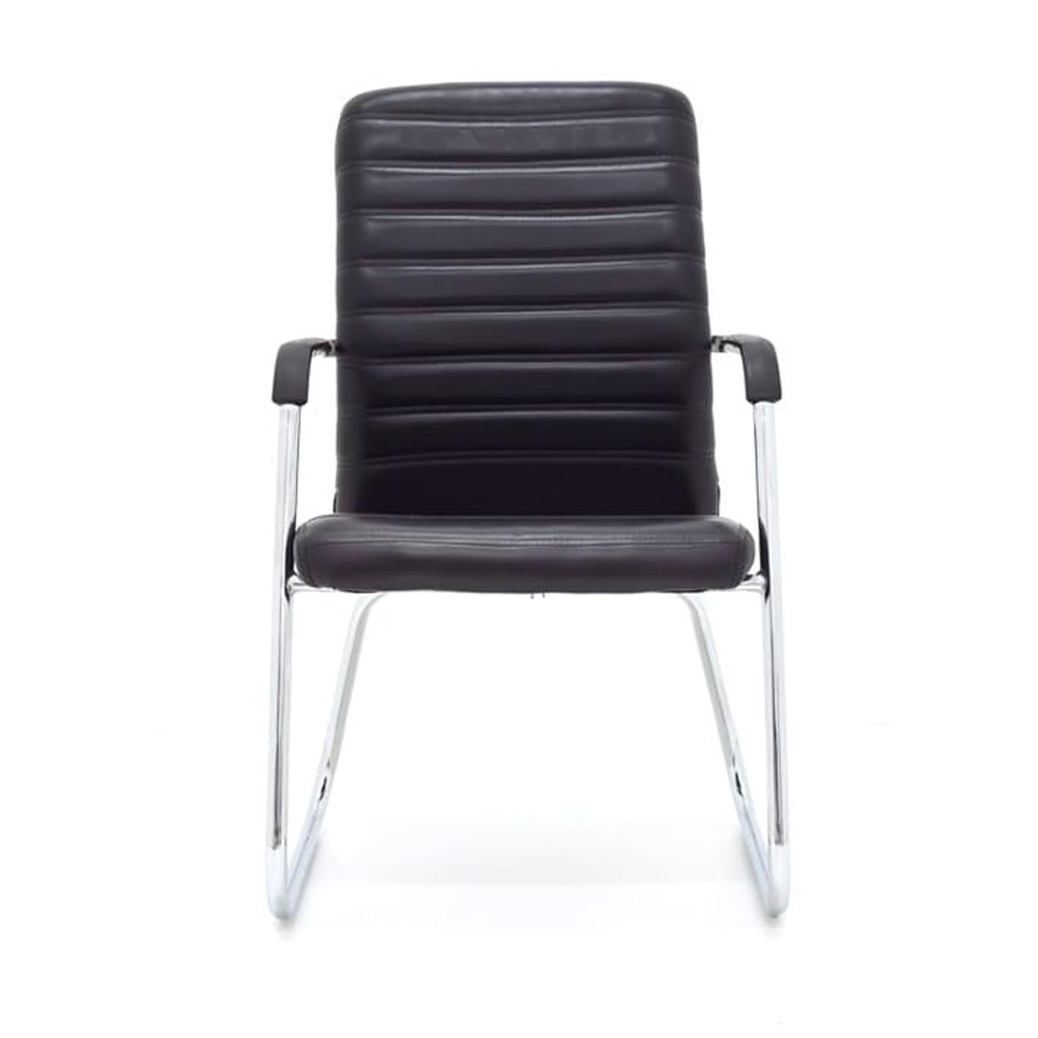 SILLA FIJA ISIS TRINEO CUERINA NEGRO OFIDEAS - 2