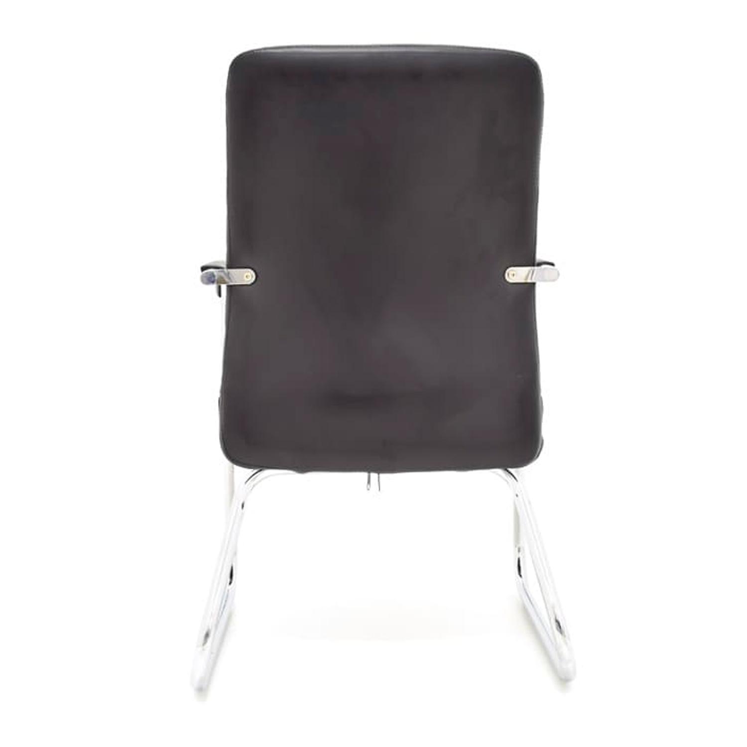 SILLA FIJA ISIS TRINEO CUERINA NEGRO OFIDEAS - 4