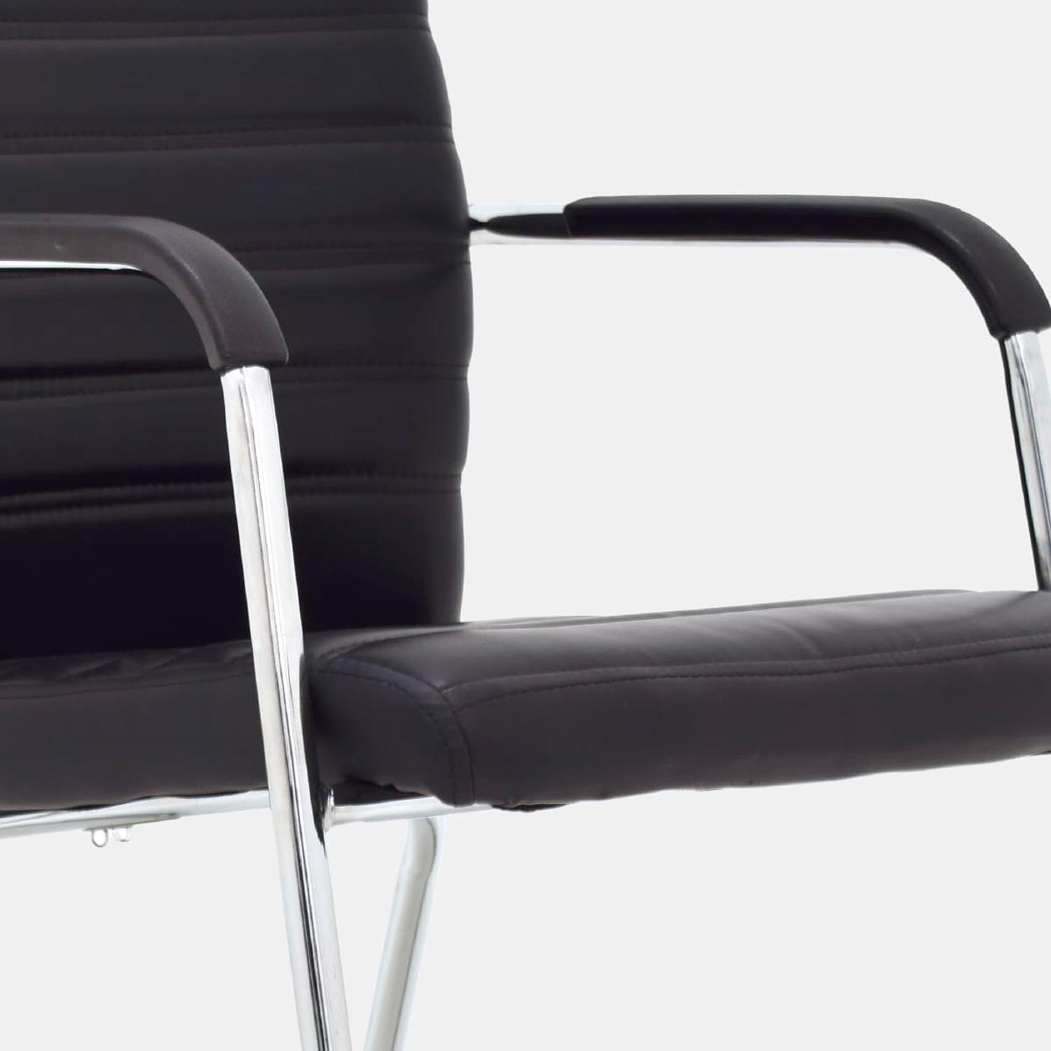 SILLA FIJA ISIS TRINEO CUERINA NEGRO OFIDEAS - 6