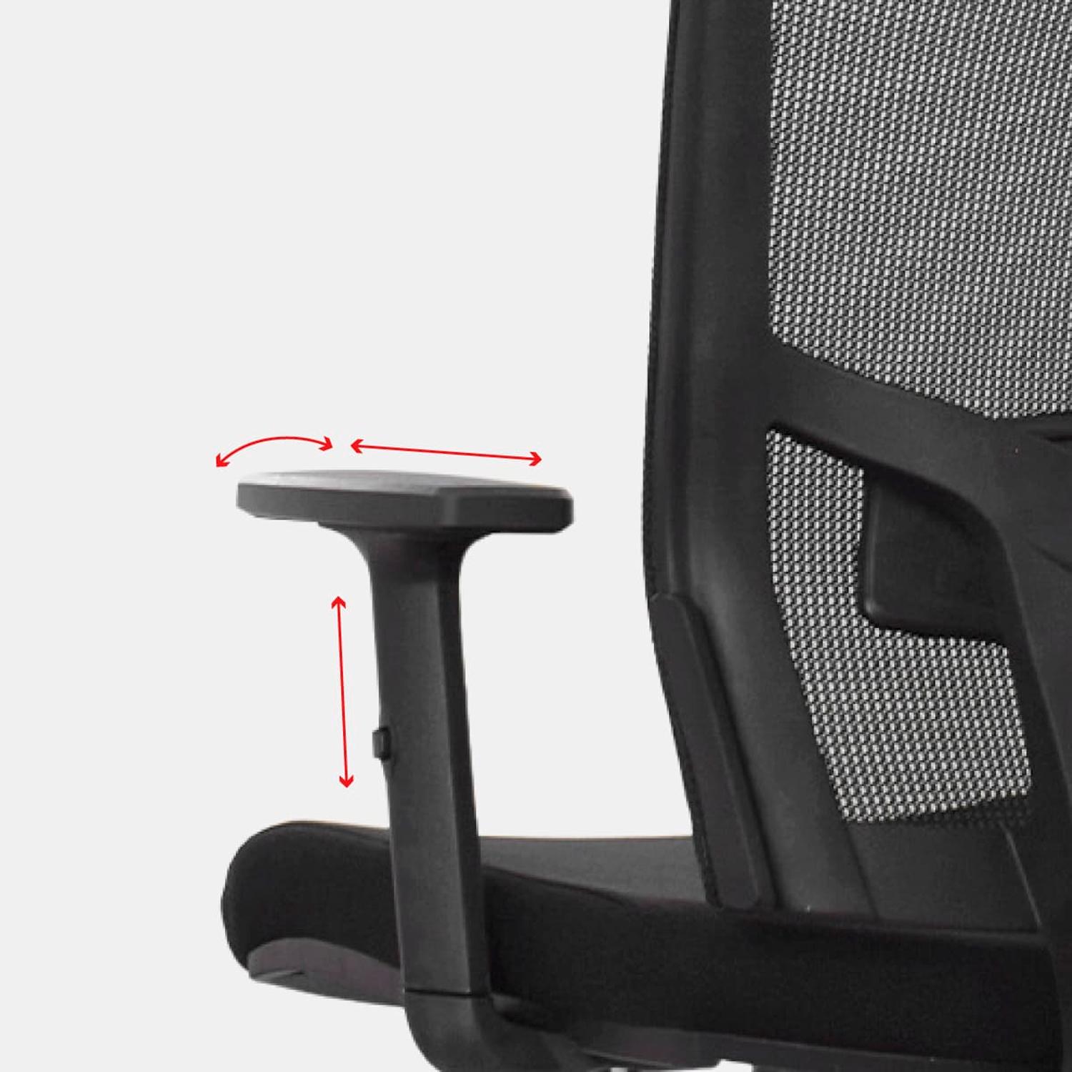 SILLA ERGONÓMICA DELPHI I GERENTE CROMADO NEGRO OFIDEAS - 3