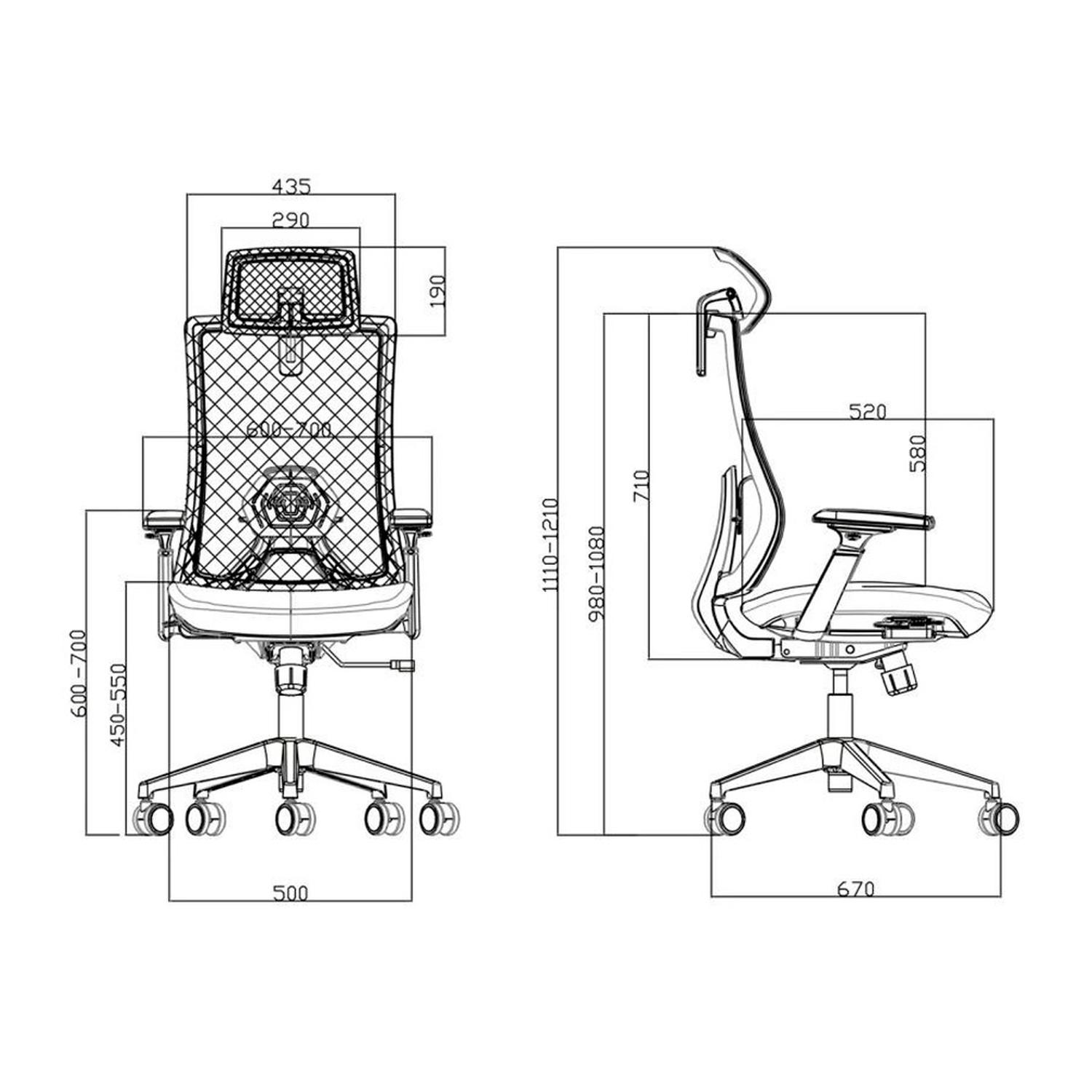 SILLA ERGONÓMICA BOSTON PREMIUM VERDE OFIDEAS - 6