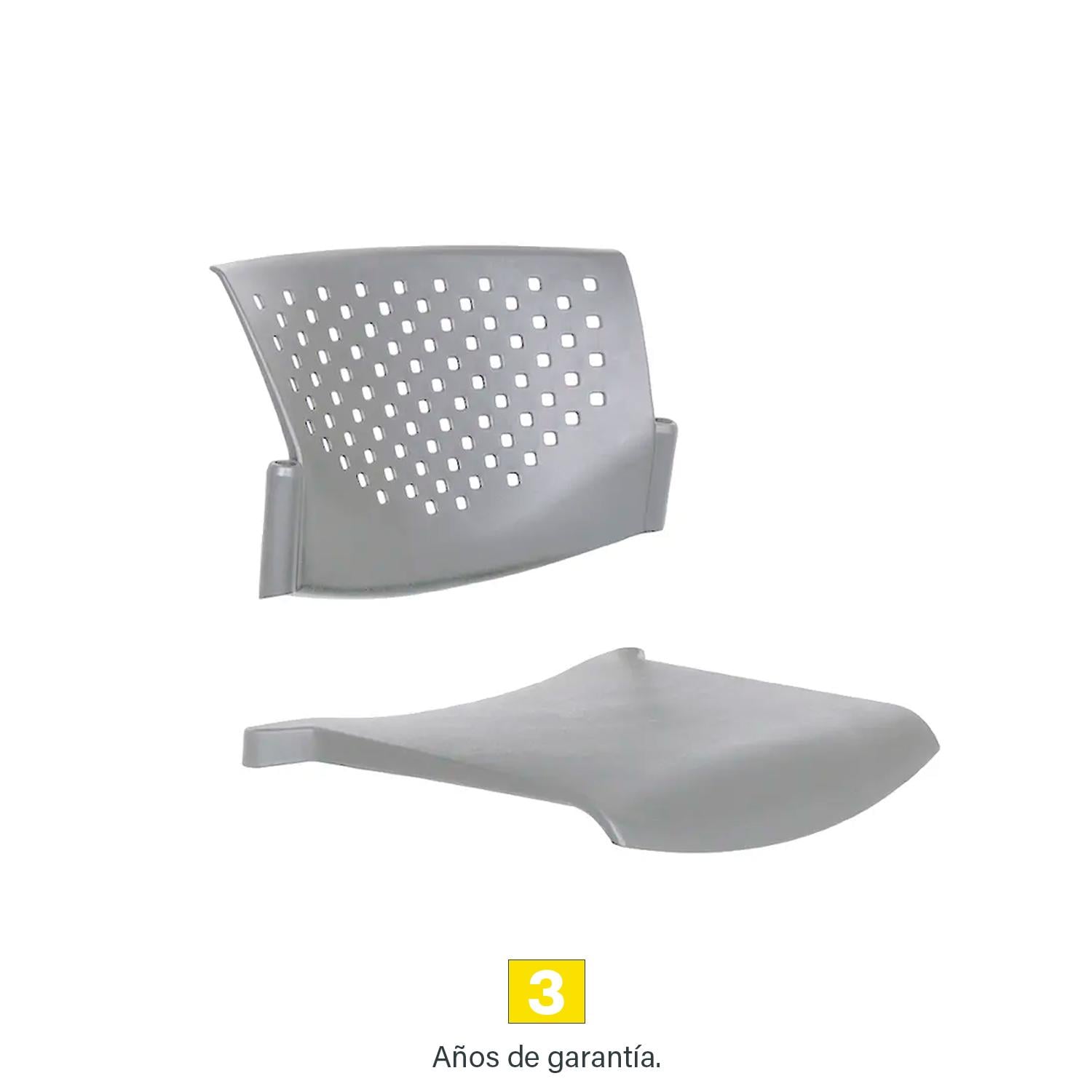 REPUESTO ASIENTO Y ESPALDAR BUTTERFLY GRIS OFIDEAS - 2