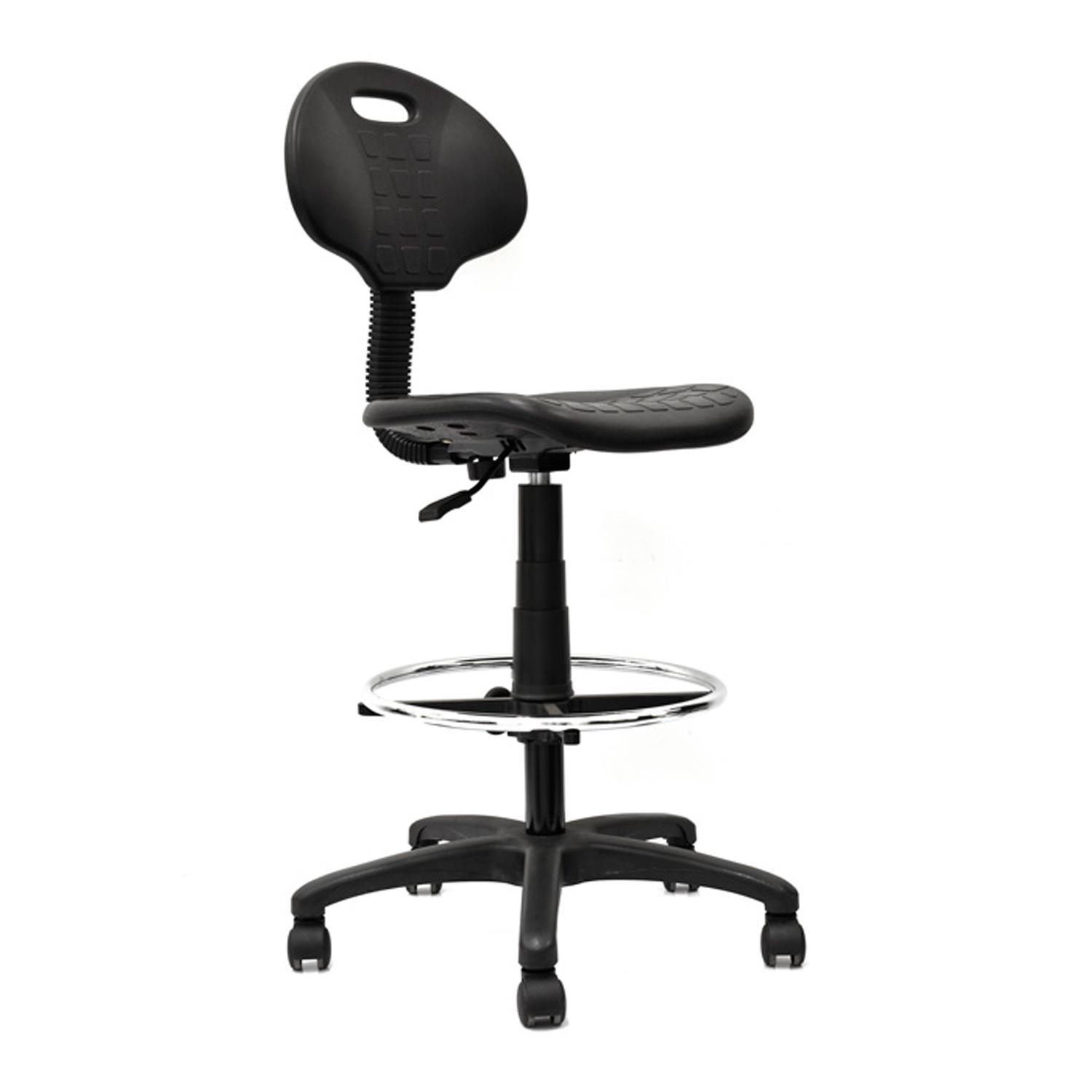 SILLA CAJERO TWIG 1P RUEDAS BN AC NEGRO OFIDEAS - 1