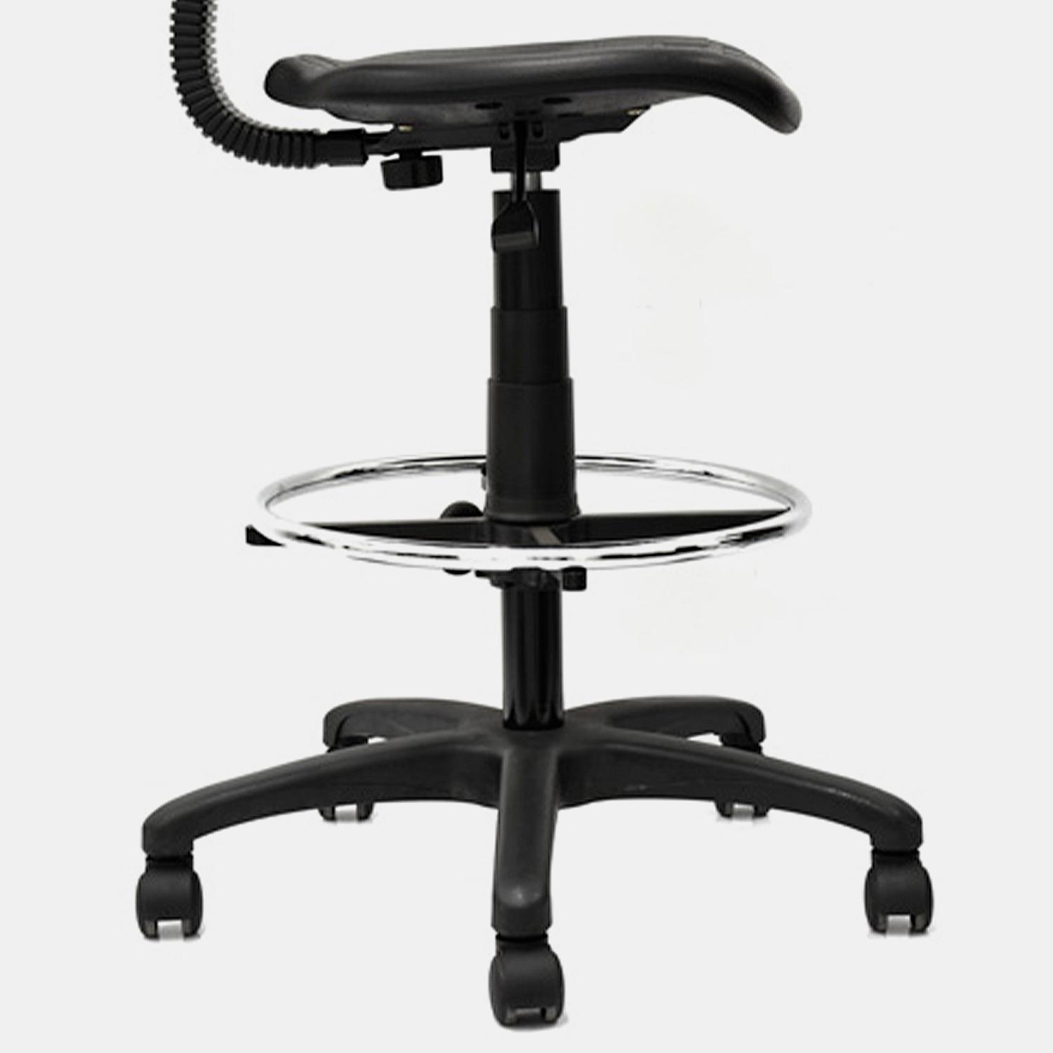 SILLA CAJERO TWIG 1P RUEDAS BN AC NEGRO OFIDEAS - 6