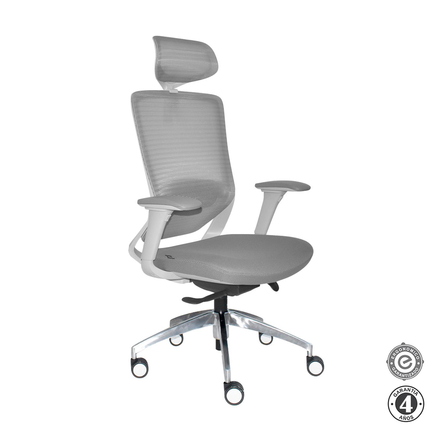 SILLA ERGONÓMICA LOOP PRESIDENTE 4D ALUMINIO GRIS OFIDEAS - 3