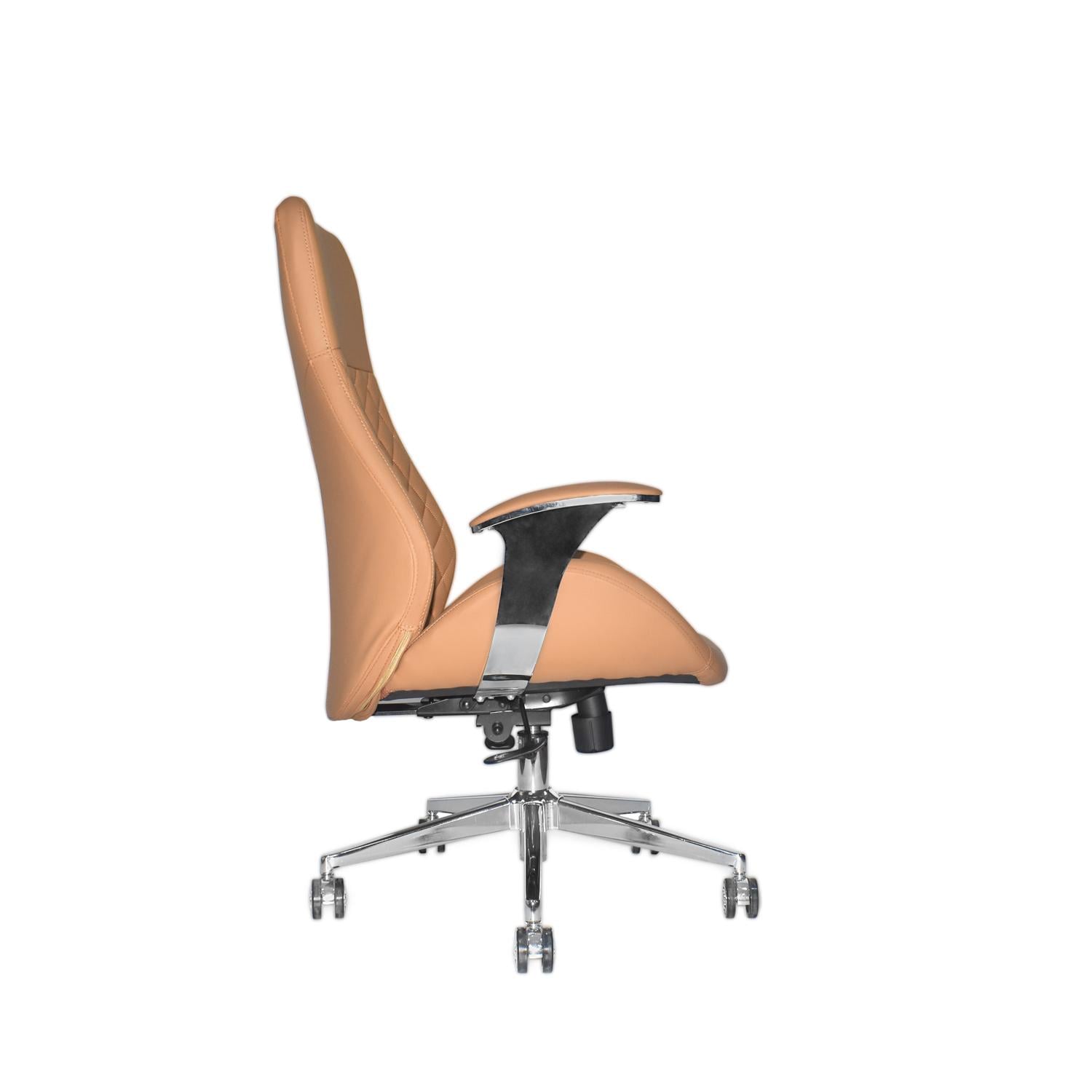 SILLA ERGONÓMICA MARKUS PRESIDENTE CAMEL CUERO OFIDEAS - 3
