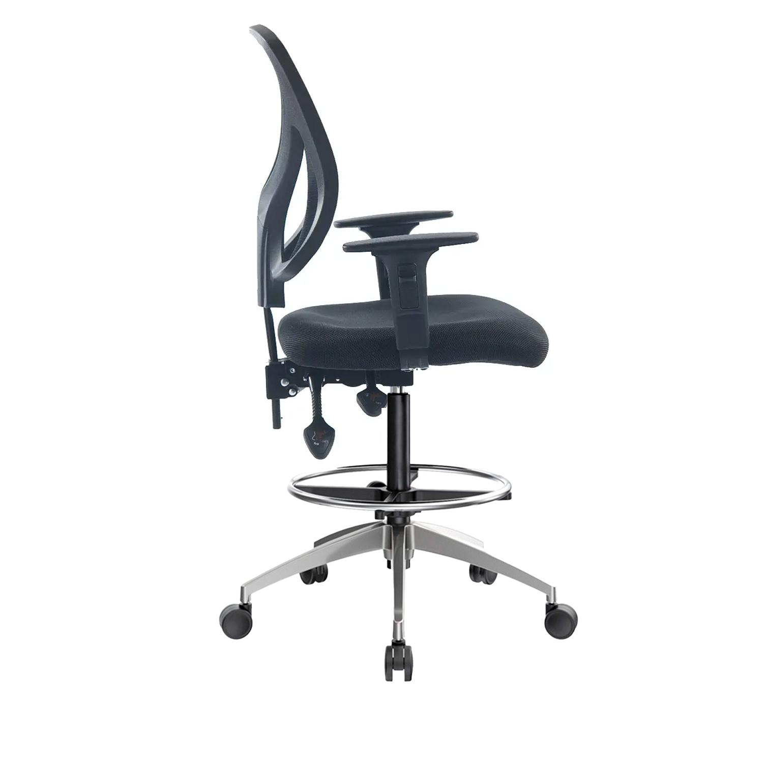 SILLA DUBAI VE CAJERO ERGONÓMICA BA AC NEGRO OFIDEAS - 3