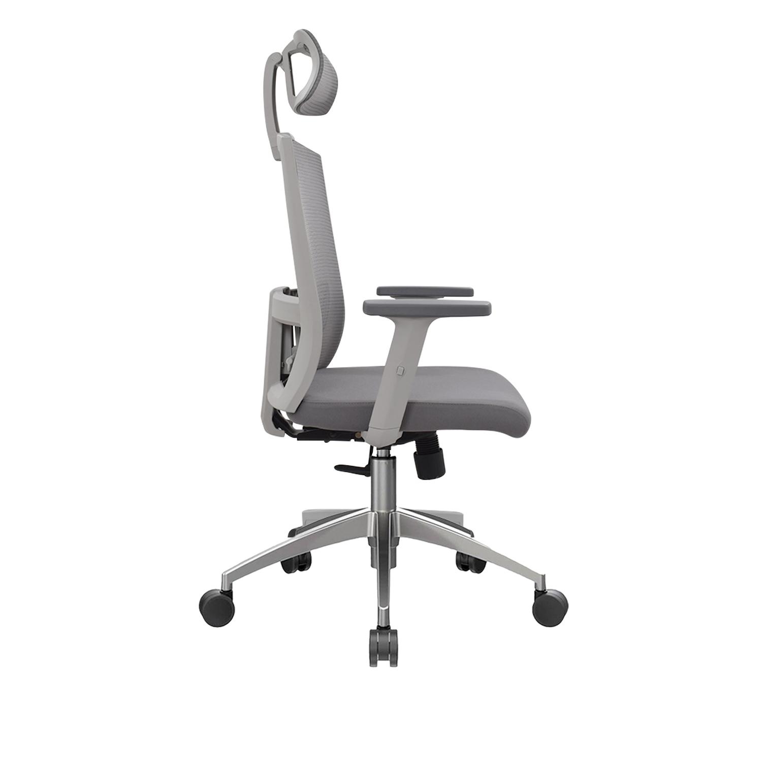 SILLA ERGONÓMICA MONK SYNCRO PRESIDENTE ALUMINIO GRIS EG OFIDEAS - 2