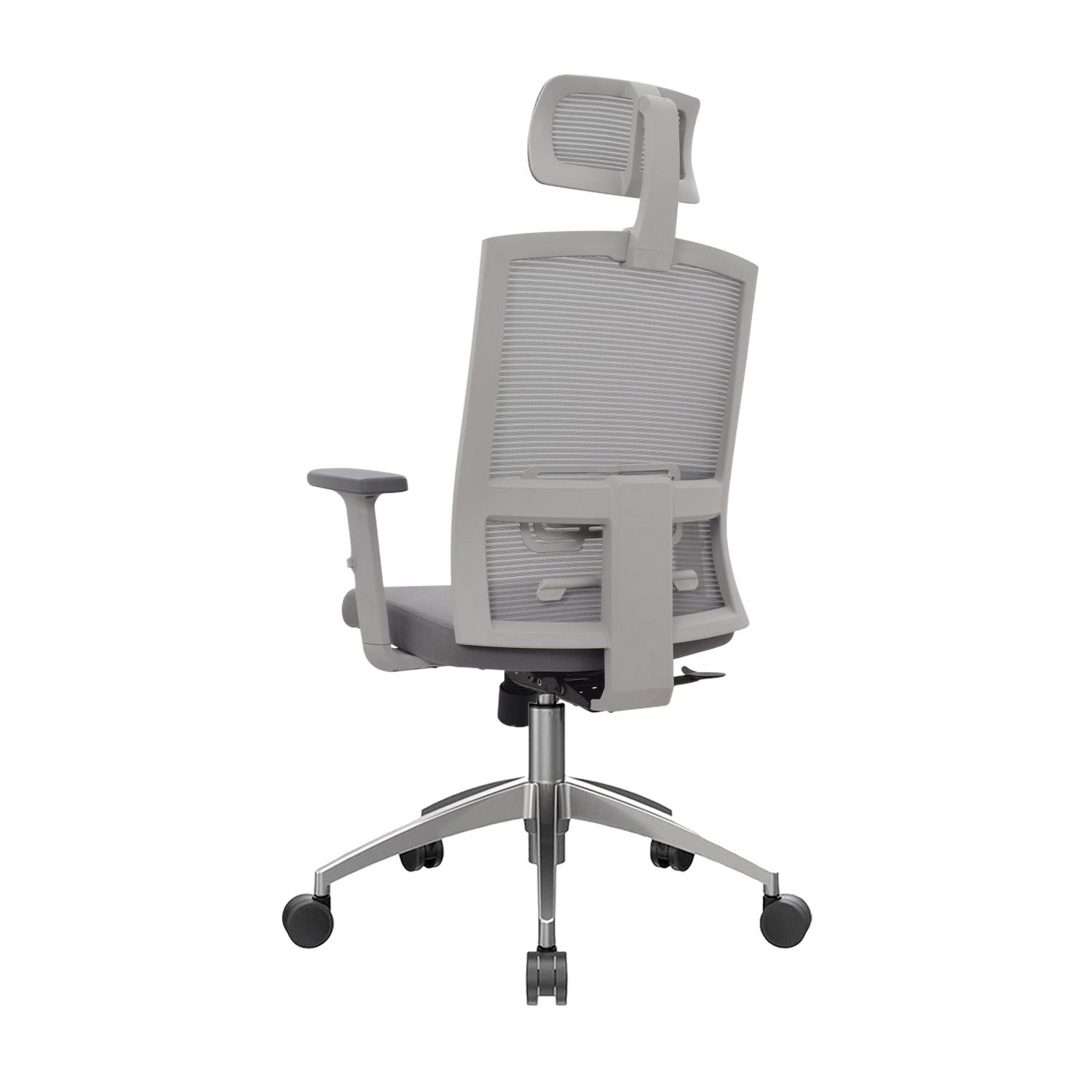 SILLA ERGONÓMICA MONK SYNCRO PRESIDENTE ALUMINIO GRIS EG OFIDEAS - 4
