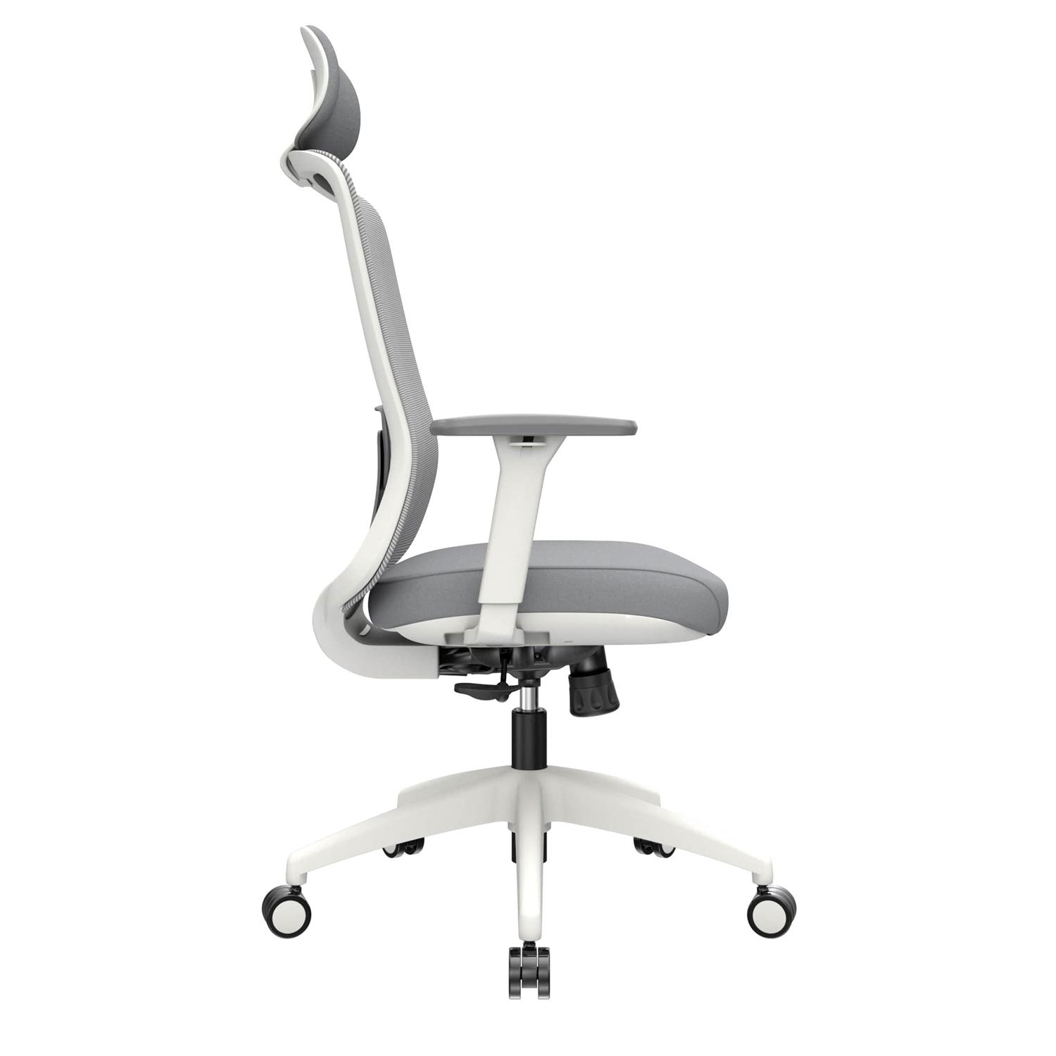 SILLA ERGONÓMICA MILANO PRESIDENTE NYLON GRIS OFIDEAS - 3