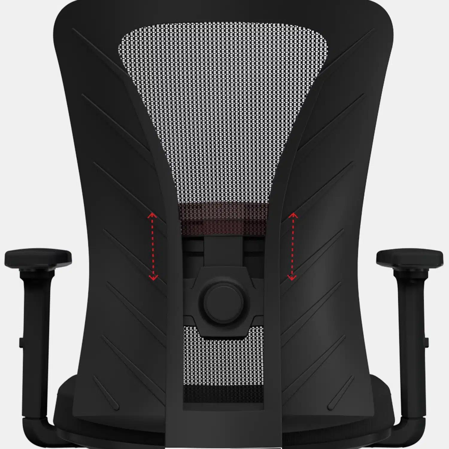 SILLA ERGONÓMICA VERSALLES PRESIDENTE BRAZOS 3D ALUMINIO NEGRO OFIDEAS - 9