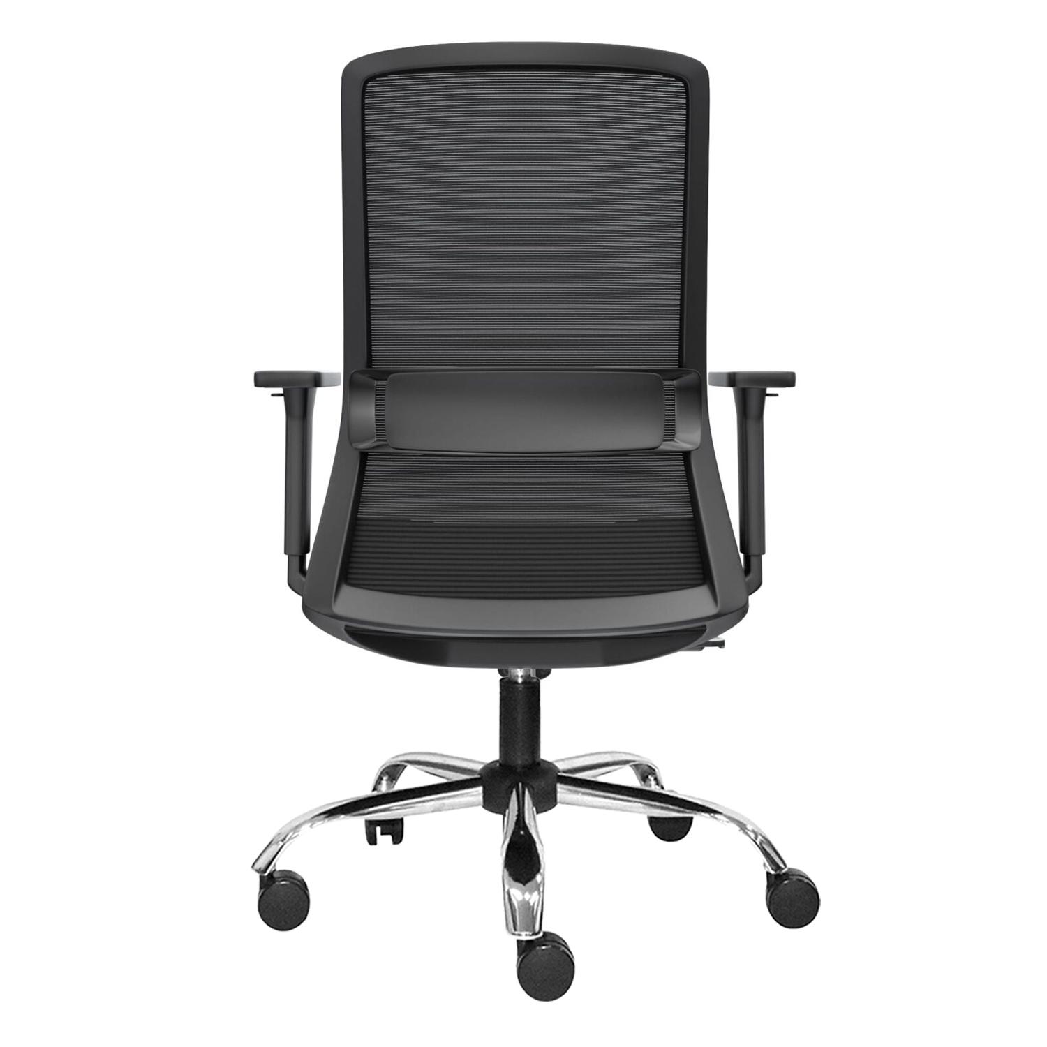 SILLA ERGONÓMICA EMBODY GERENTE CROMADO NEGRO OFIDEAS - 3
