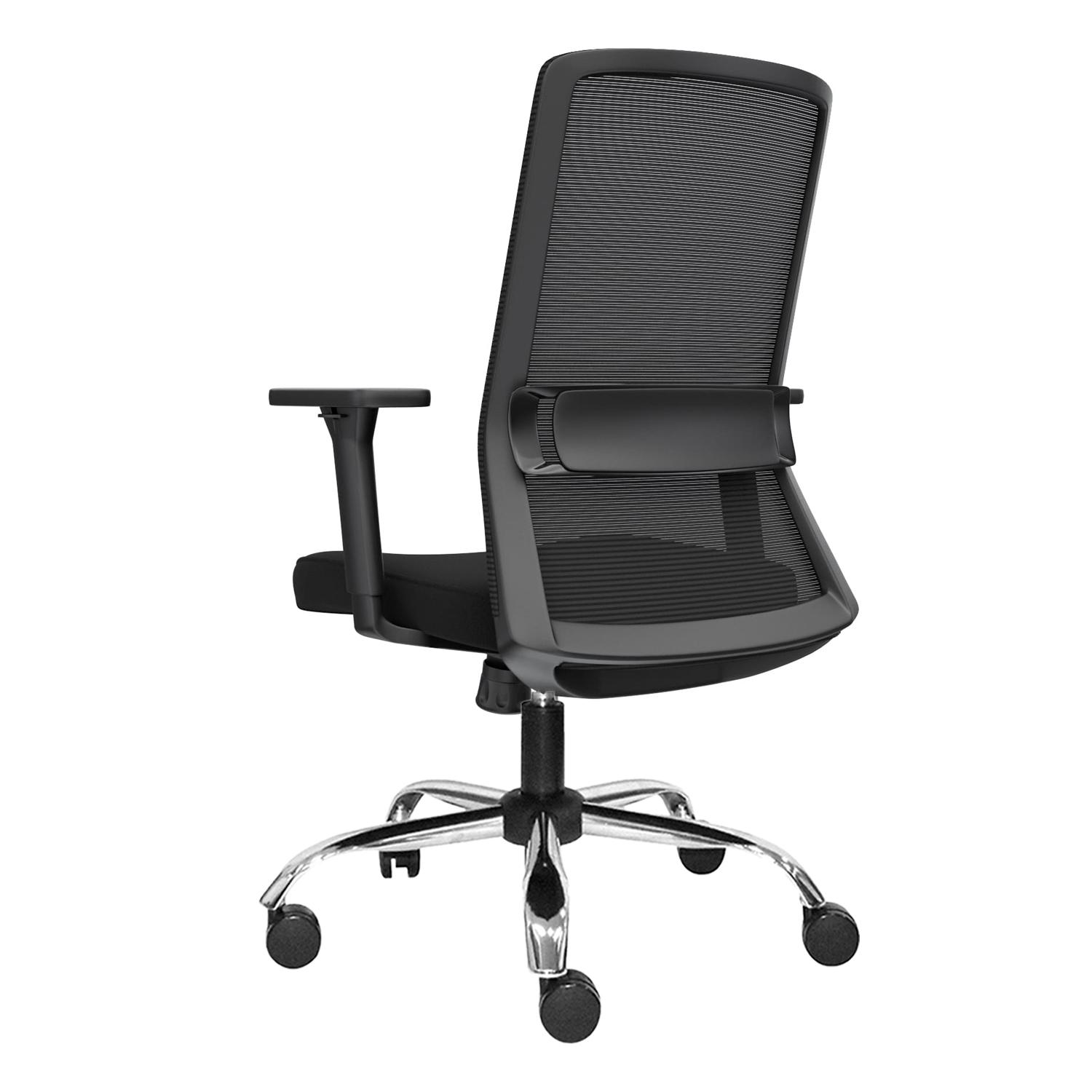 SILLA ERGONÓMICA EMBODY GERENTE CROMADO NEGRO OFIDEAS - 4