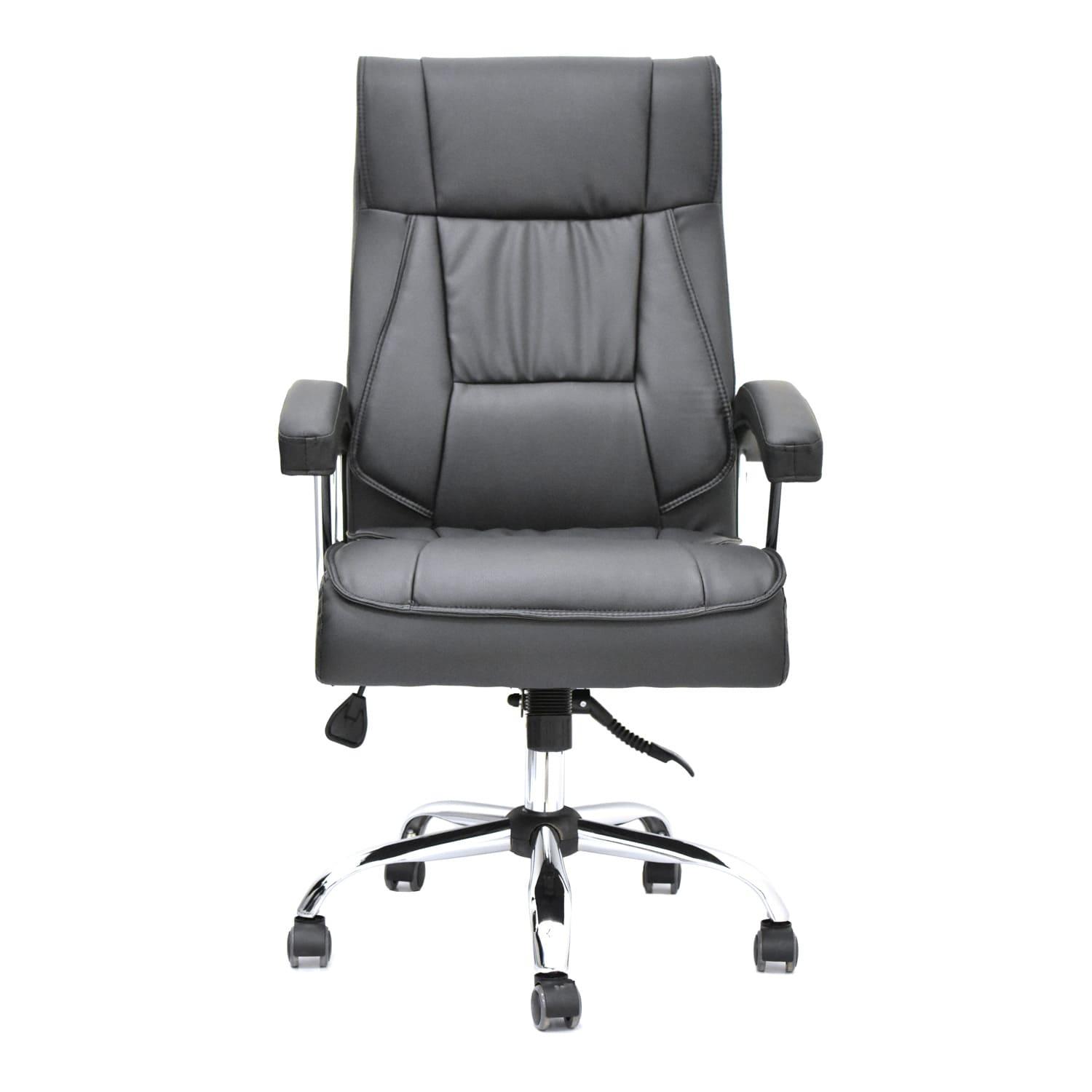 SILLA ERGONÓMICA BOREAL PRESIDENTE CUERO NEGRO OFIDEAS - 2
