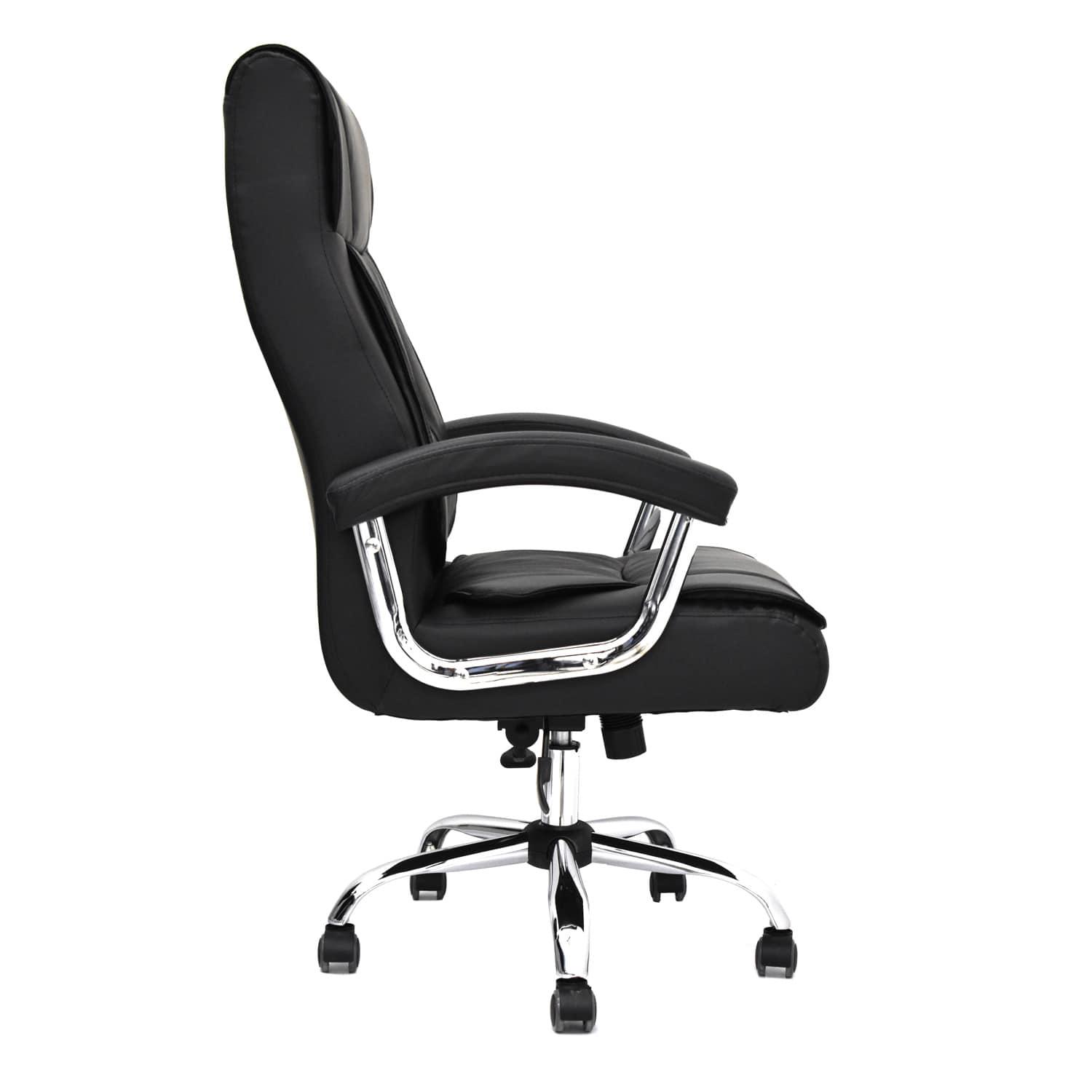 SILLA ERGONÓMICA BOREAL PRESIDENTE CUERO NEGRO OFIDEAS - 3