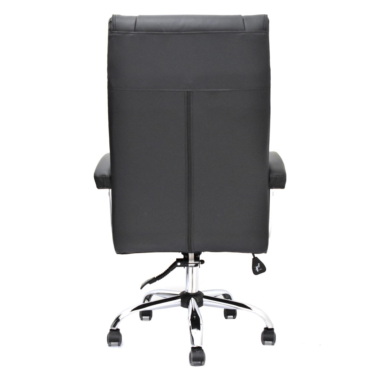 SILLA ERGONÓMICA BOREAL PRESIDENTE CUERO NEGRO OFIDEAS - 5