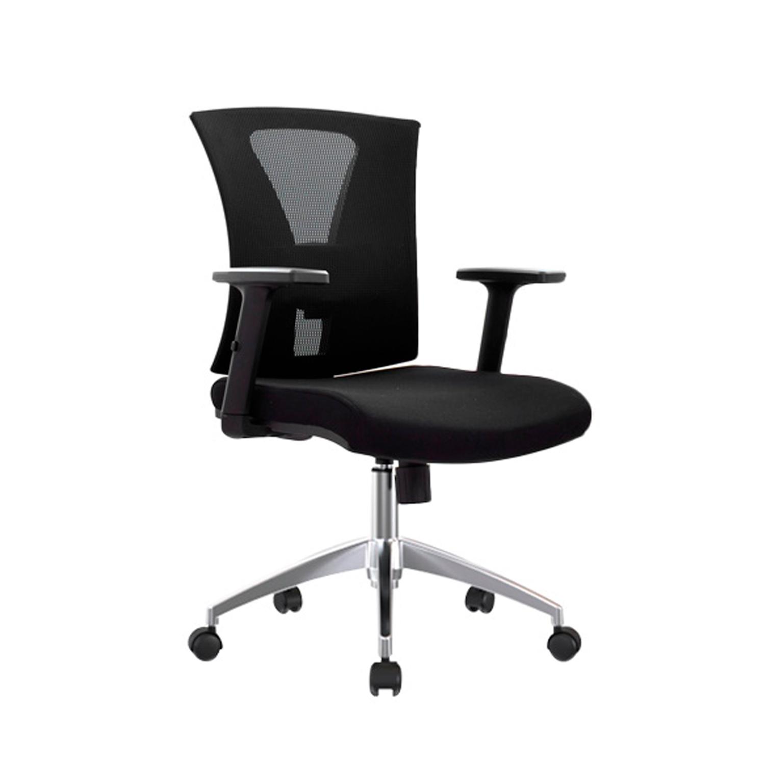 SILLA ERGONÓMICA NIX GERENTE BRAZOS 3D ALUMINIO NEGRO OFIDEAS - 1