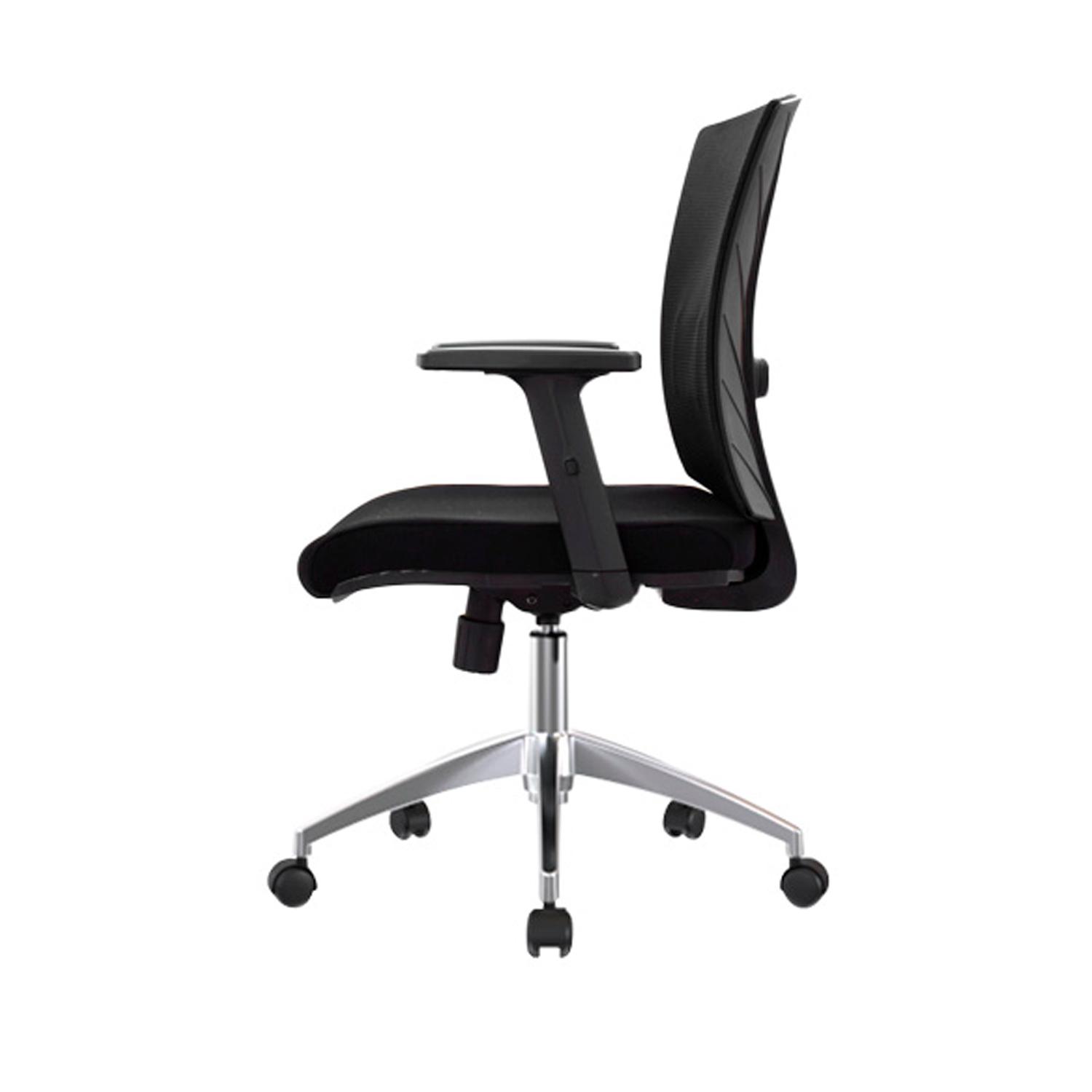 SILLA ERGONÓMICA NIX GERENTE BRAZOS 3D ALUMINIO NEGRO OFIDEAS - 3