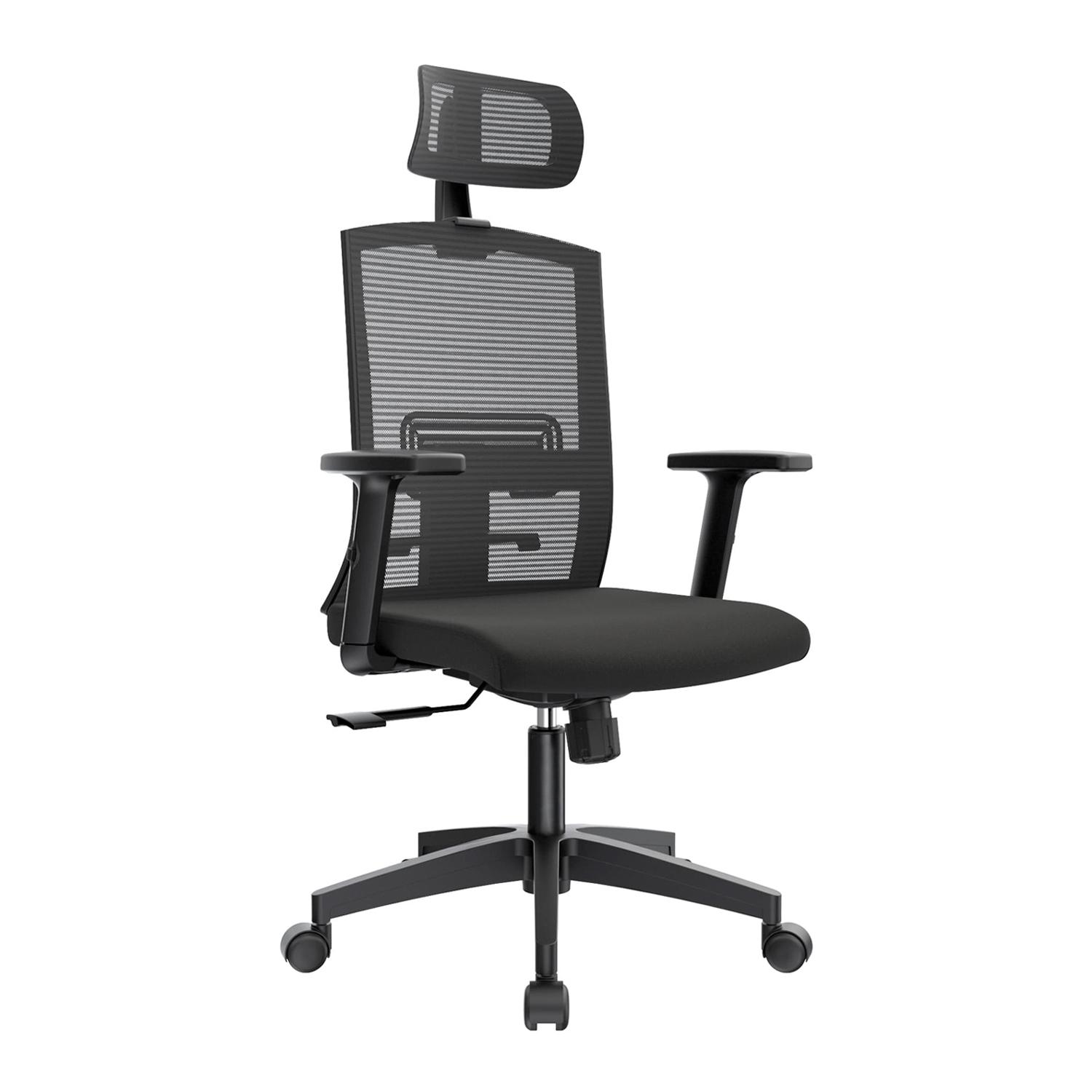 SILLA ERGONÓMICA MONK SYNCRO PRESIDENTE NYLON NEGRO 3D OFIDEAS - 1