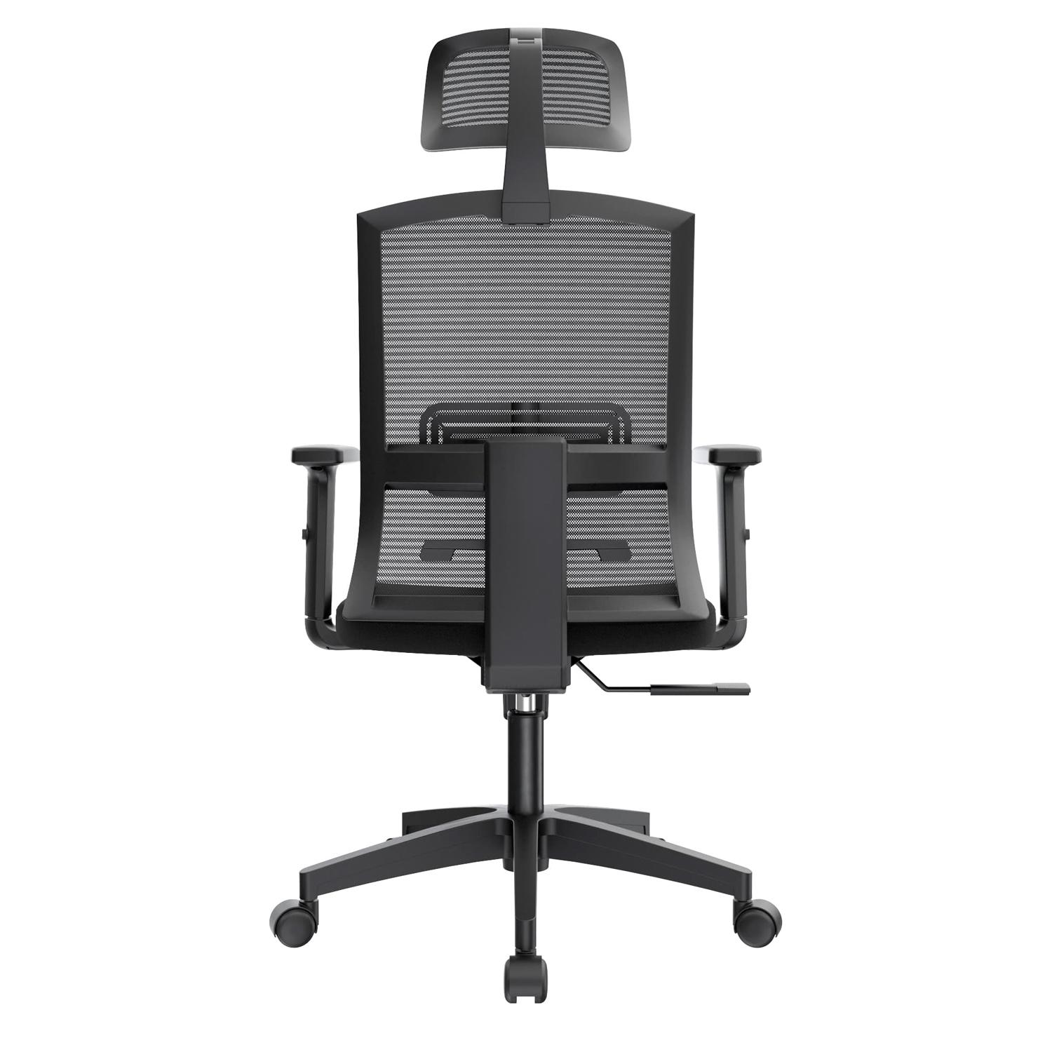 SILLA ERGONÓMICA MONK SYNCRO PRESIDENTE NYLON NEGRO 3D OFIDEAS - 4