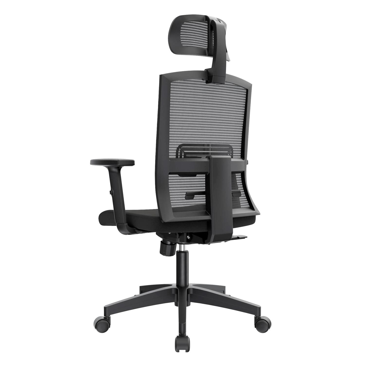SILLA ERGONÓMICA MONK SYNCRO PRESIDENTE NYLON NEGRO 3D OFIDEAS - 5