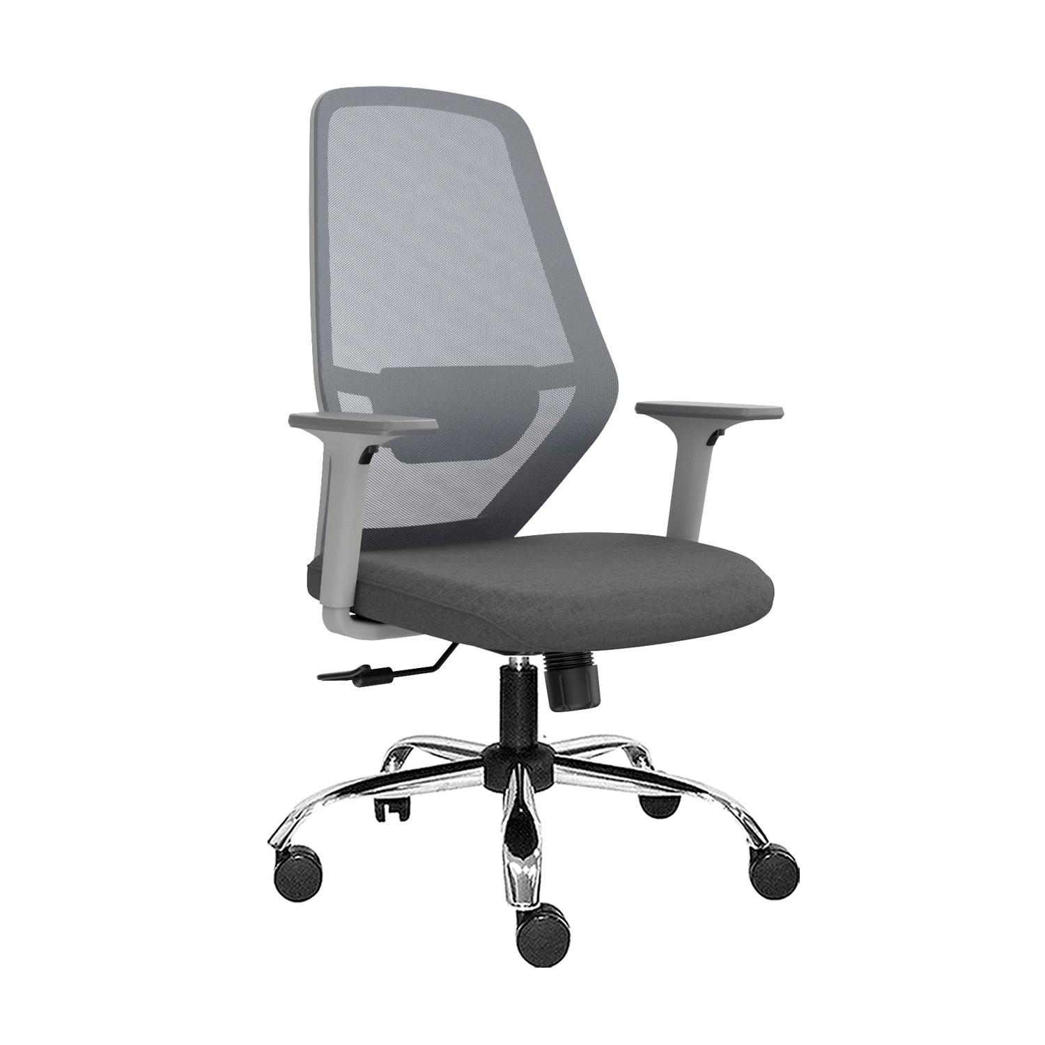 SILLA ERGONÓMICA ICON GERENTE CROMADO GRIS OFIDEAS - 1