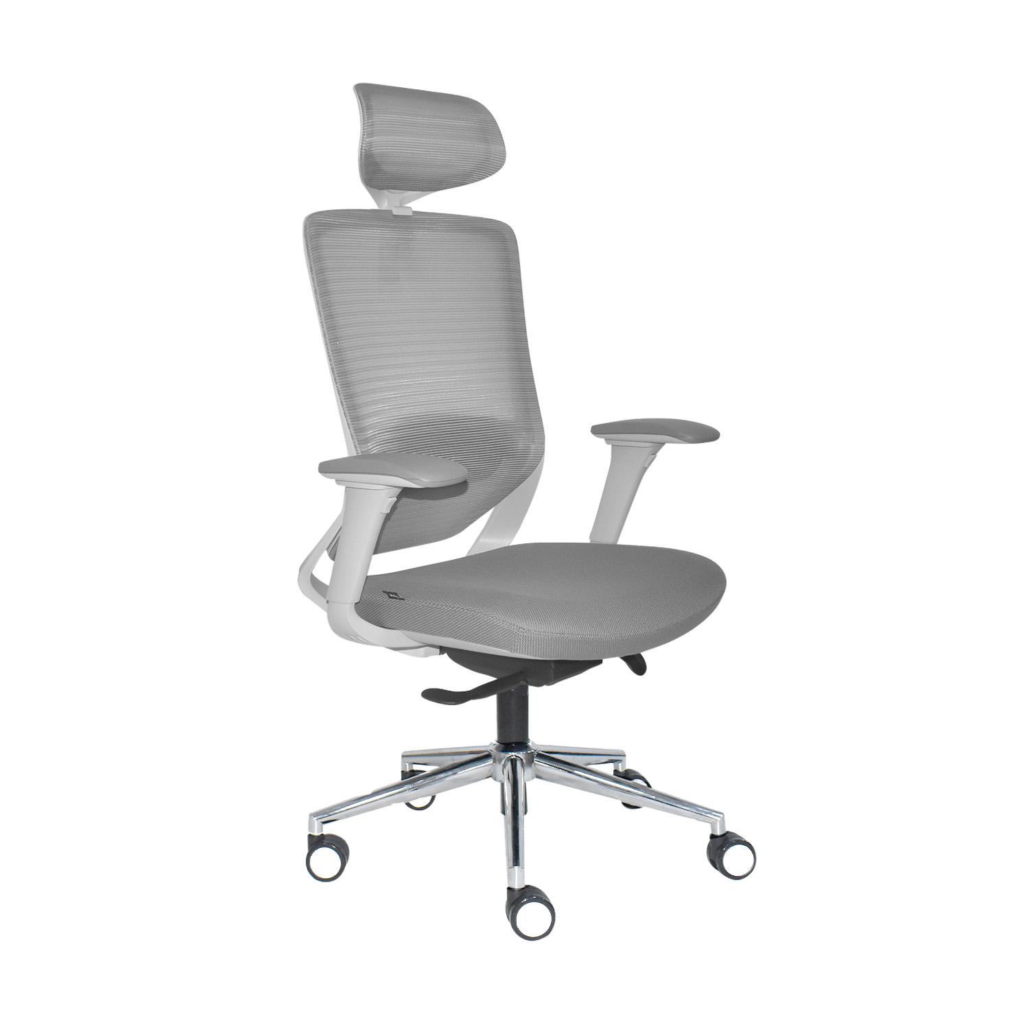 SILLA ERGONÓMICA LOOP PRESIDENTE 4D CROMADO GRIS OFIDEAS - 1