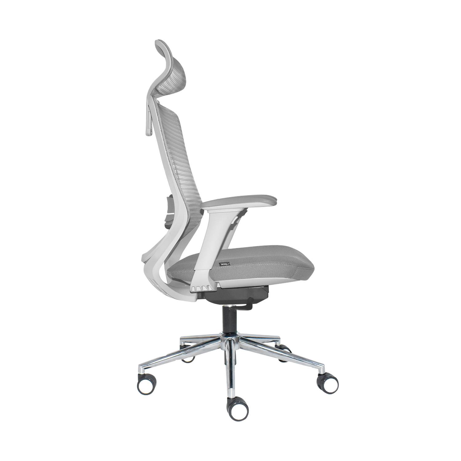 SILLA ERGONÓMICA LOOP PRESIDENTE 4D CROMADO GRIS OFIDEAS - 4