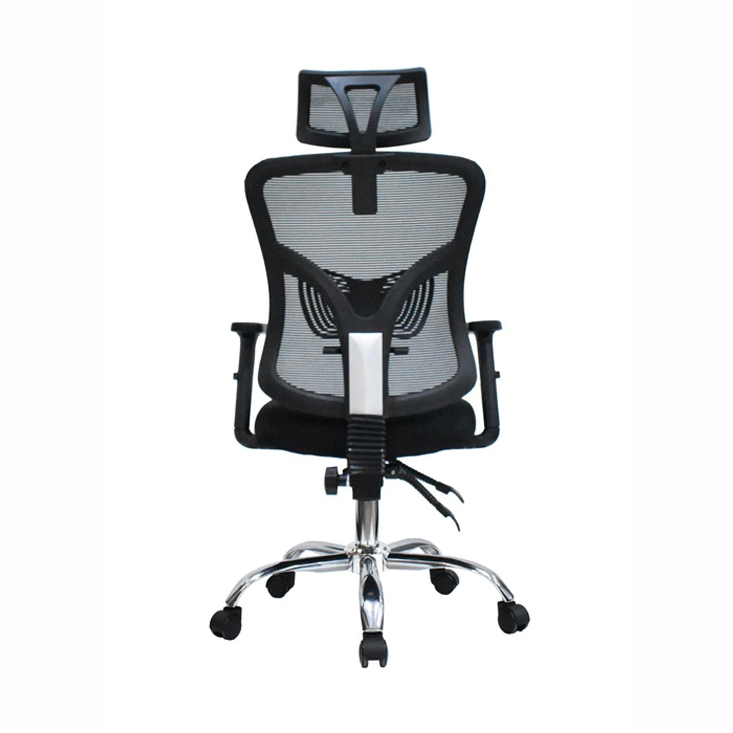 SILLA ERGONÓMICA FONE ULTRA PRESIDENTE CROMADO NEGRO ML OFIDEAS - 4