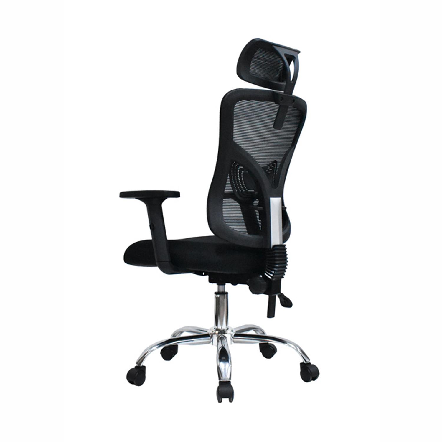 SILLA ERGONÓMICA FONE ULTRA PRESIDENTE CROMADO NEGRO ML OFIDEAS - 5