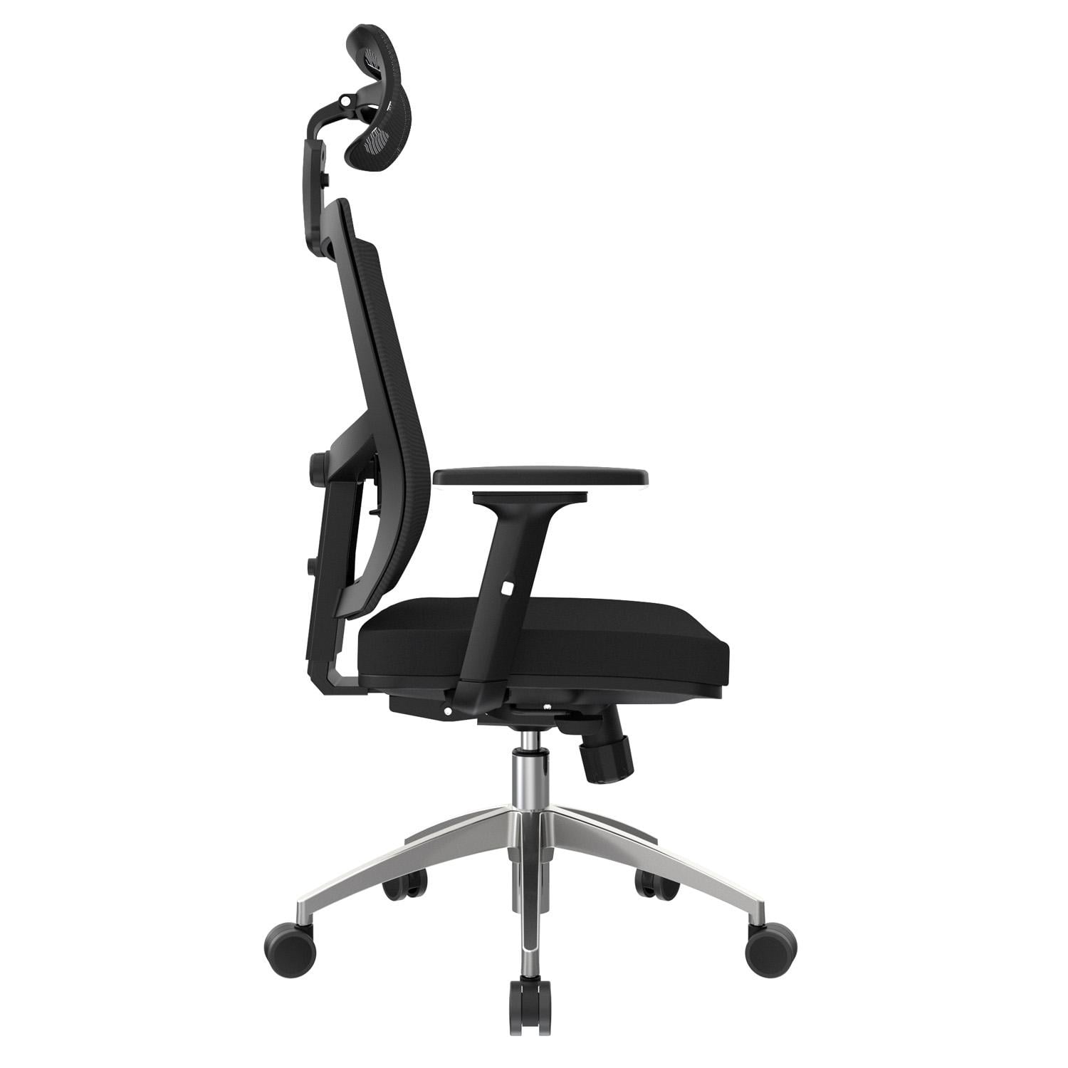 SILLA ERGONÓMICA LIMS SYNCRO BRAZOS 3D PRESIDENTE ALUMINIO NEGRO OFIDEAS - 3