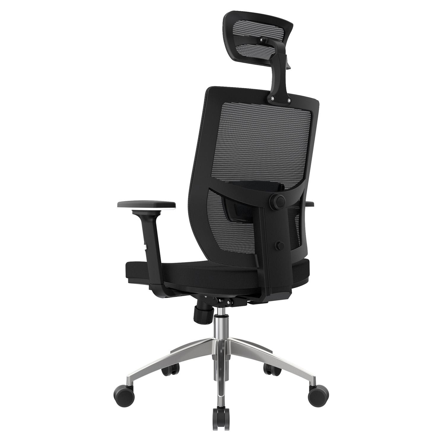 SILLA ERGONÓMICA LIMS SYNCRO BRAZOS 3D PRESIDENTE ALUMINIO NEGRO OFIDEAS - 5