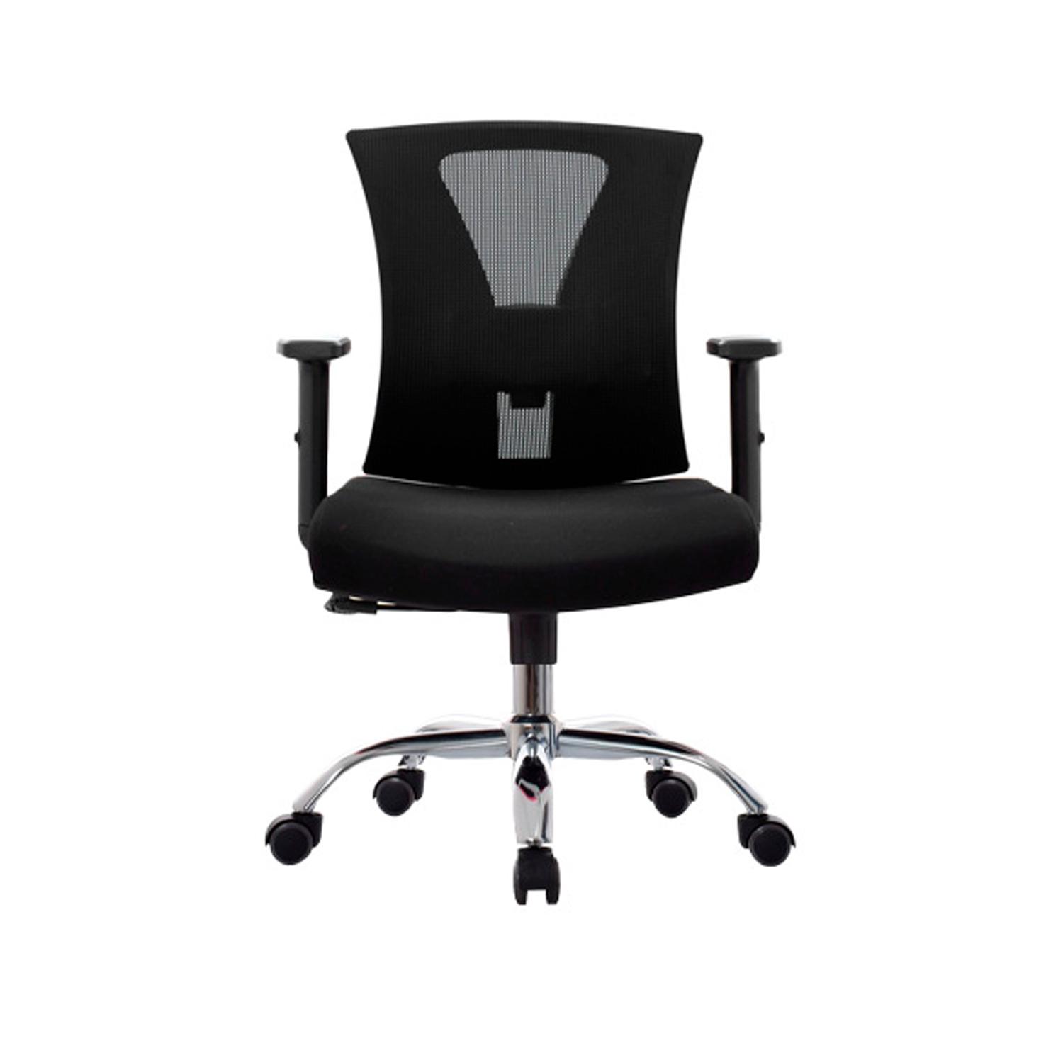 SILLA ERGONÓMICA NIX GERENTE BRAZOS 3D CROMADO NEGRO OFIDEAS - 2