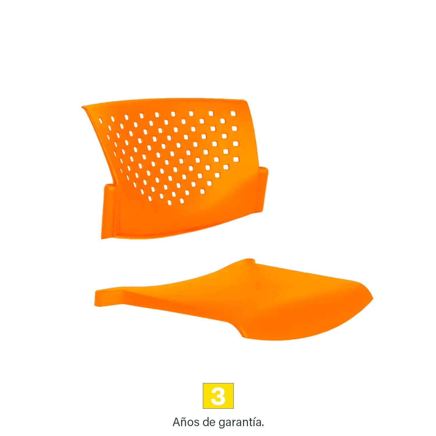 REPUESTO ASIENTO Y ESPALDAR BUTTERFLY NARANJA OFIDEAS - 2