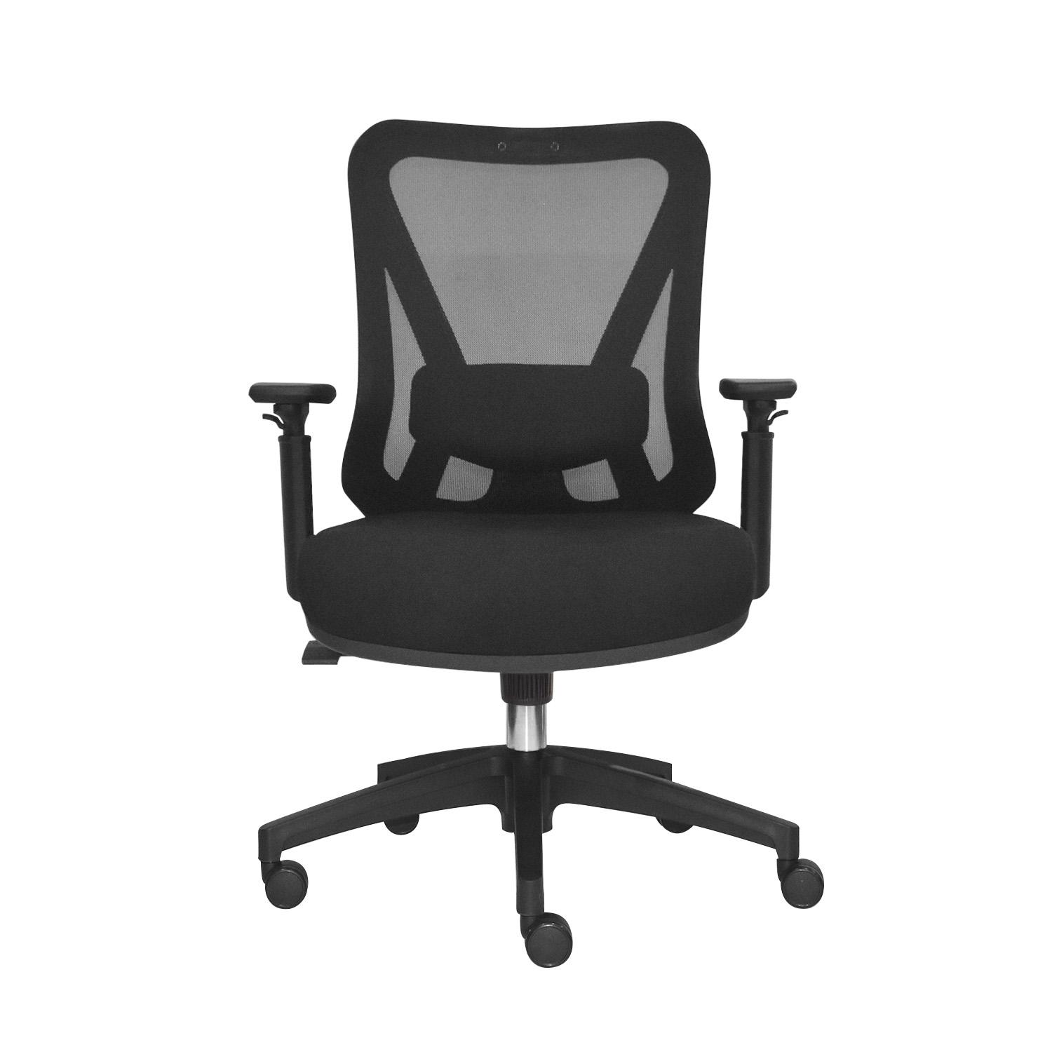 SILLA ERGONÓMICA DOLFIN SYNCRO BRAZOS 3D GERENTE NYLON NEGRO OFIDEAS - 2