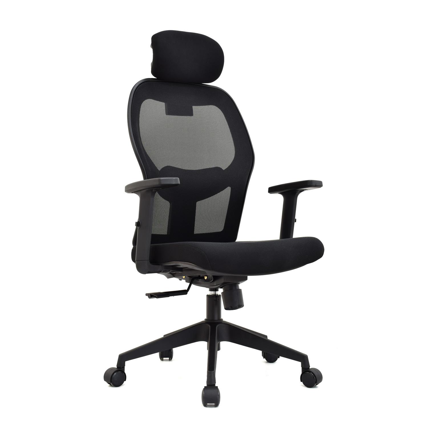 SILLA ERGONÓMICA NORUEGA PRESIDENTE NYLON NEGRO OFIDEAS - 1