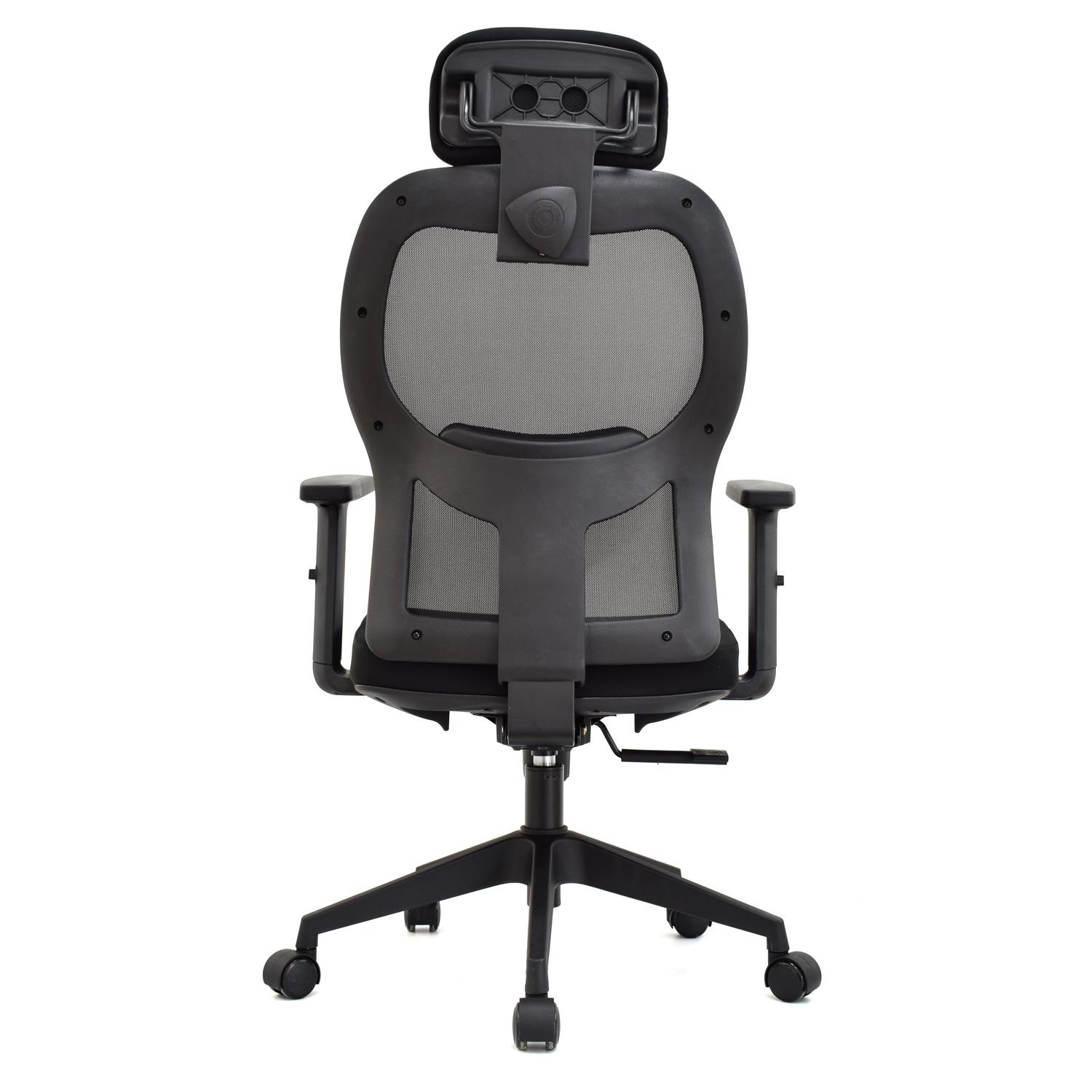 SILLA ERGONÓMICA NORUEGA PRESIDENTE NYLON NEGRO OFIDEAS - 4