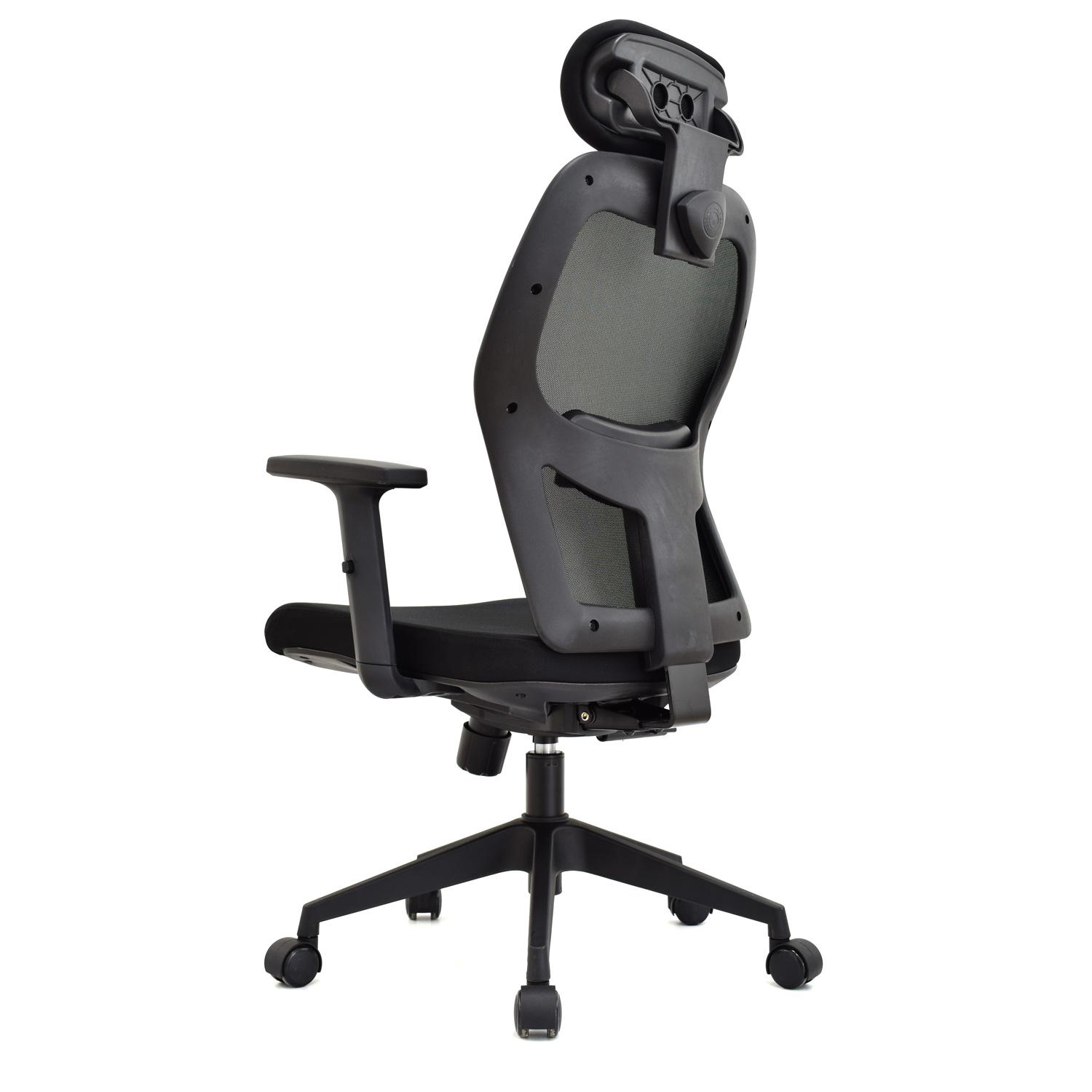 SILLA ERGONÓMICA NORUEGA PRESIDENTE NYLON NEGRO OFIDEAS - 5