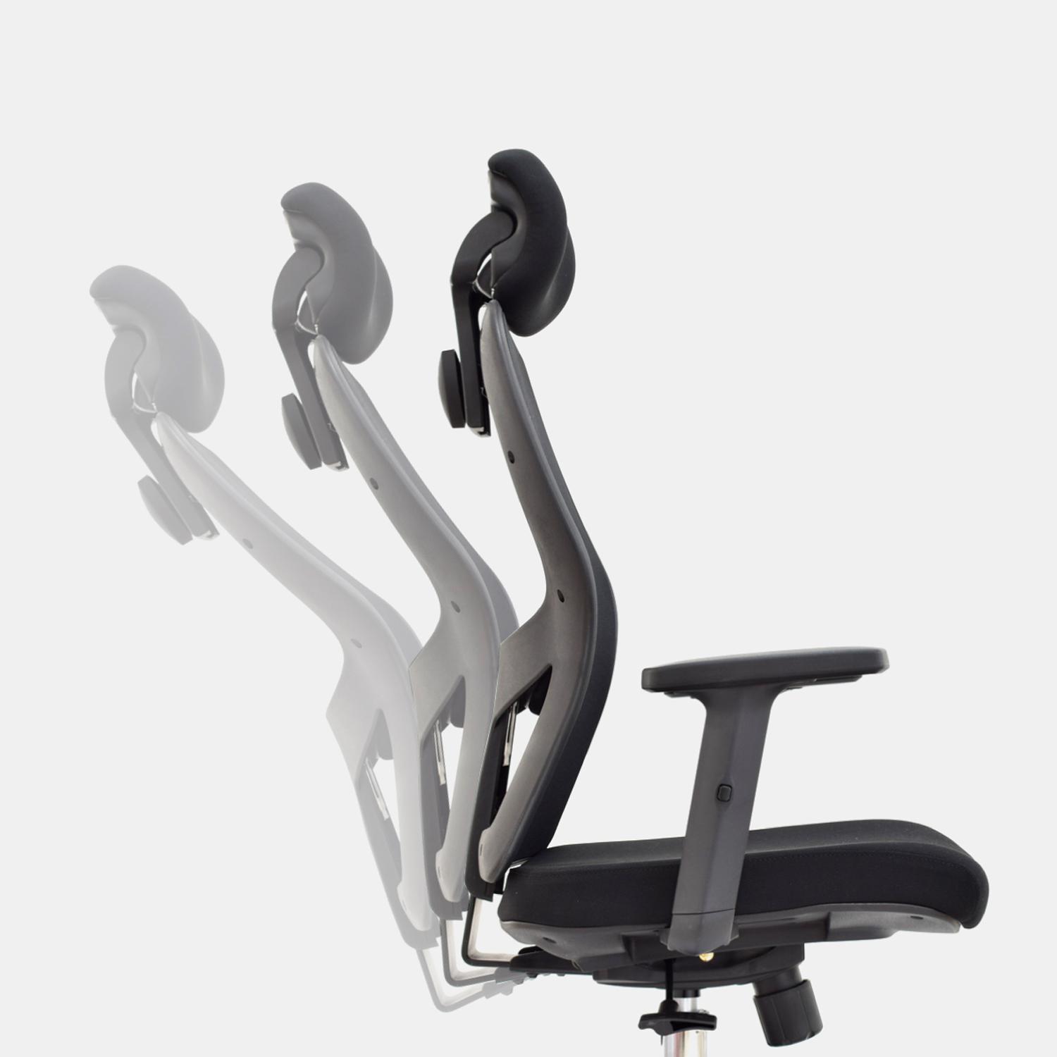 SILLA ERGONÓMICA NORUEGA PRESIDENTE NYLON NEGRO OFIDEAS - 6
