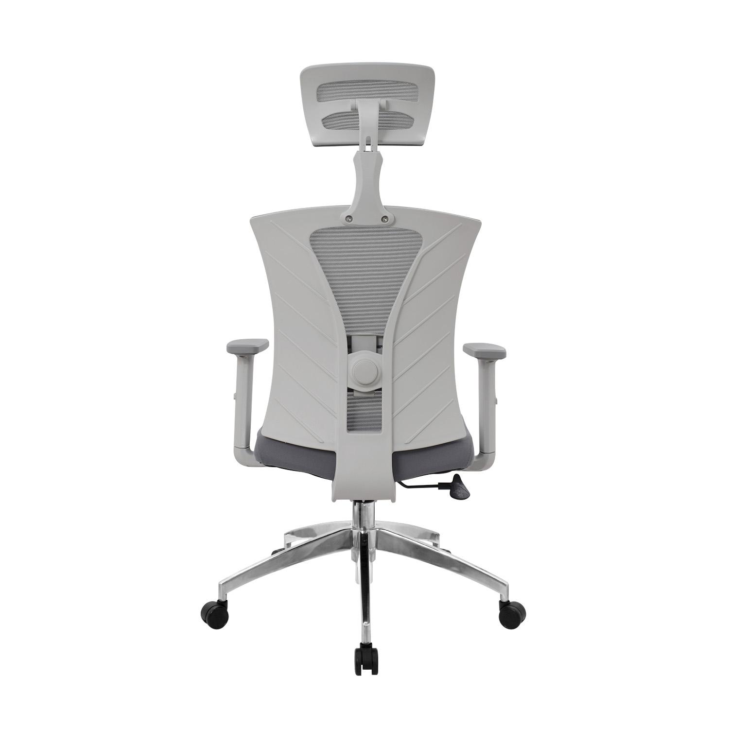 SILLA ERGONÓMICA NIZA PRESIDENTE GRIS ALUMINIO OFIDEAS - 5