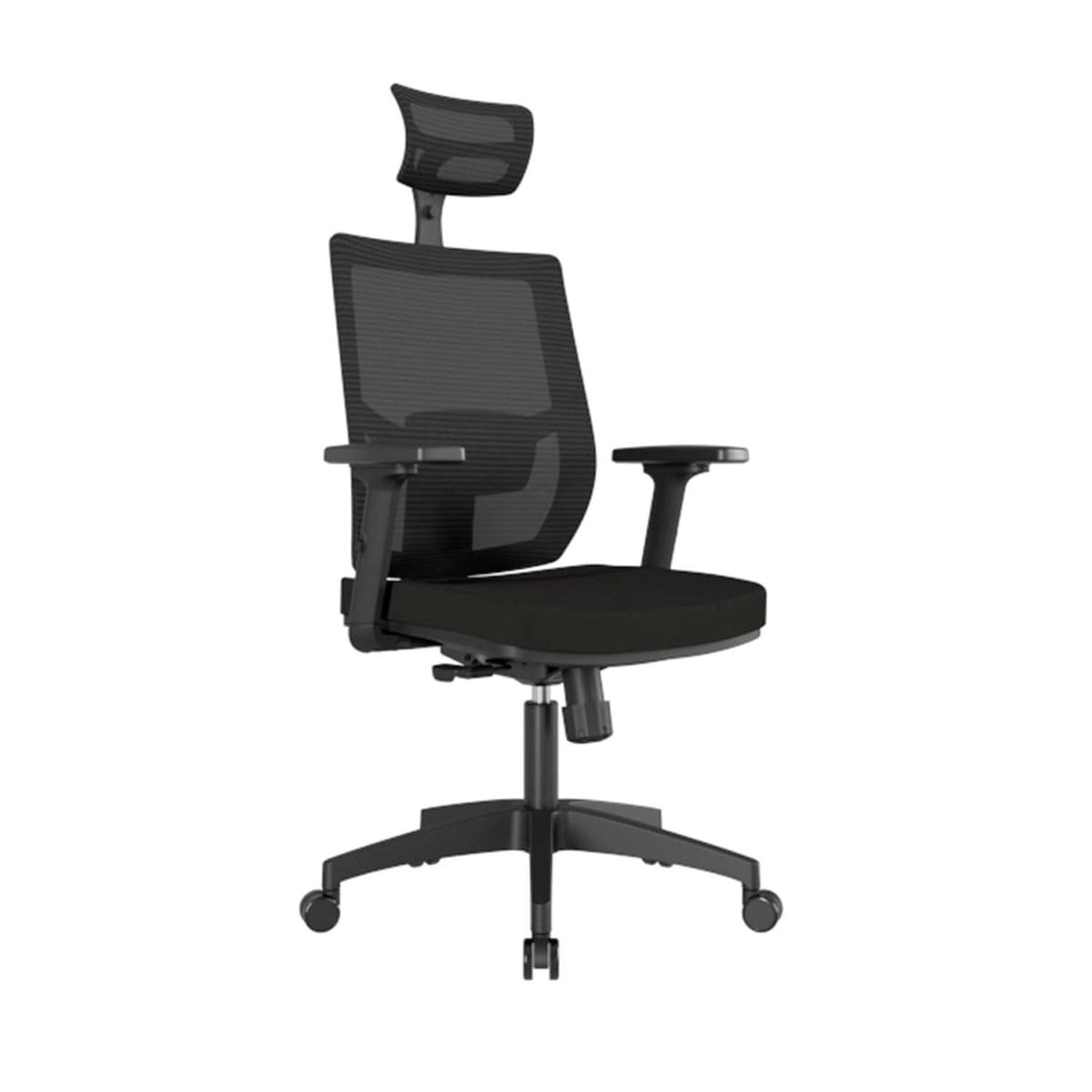 SILLA ERGONÓMICA LIMS SYNCRO BRAZOS 3D PRESIDENTE NYLON NEGRO OFIDEAS - 1
