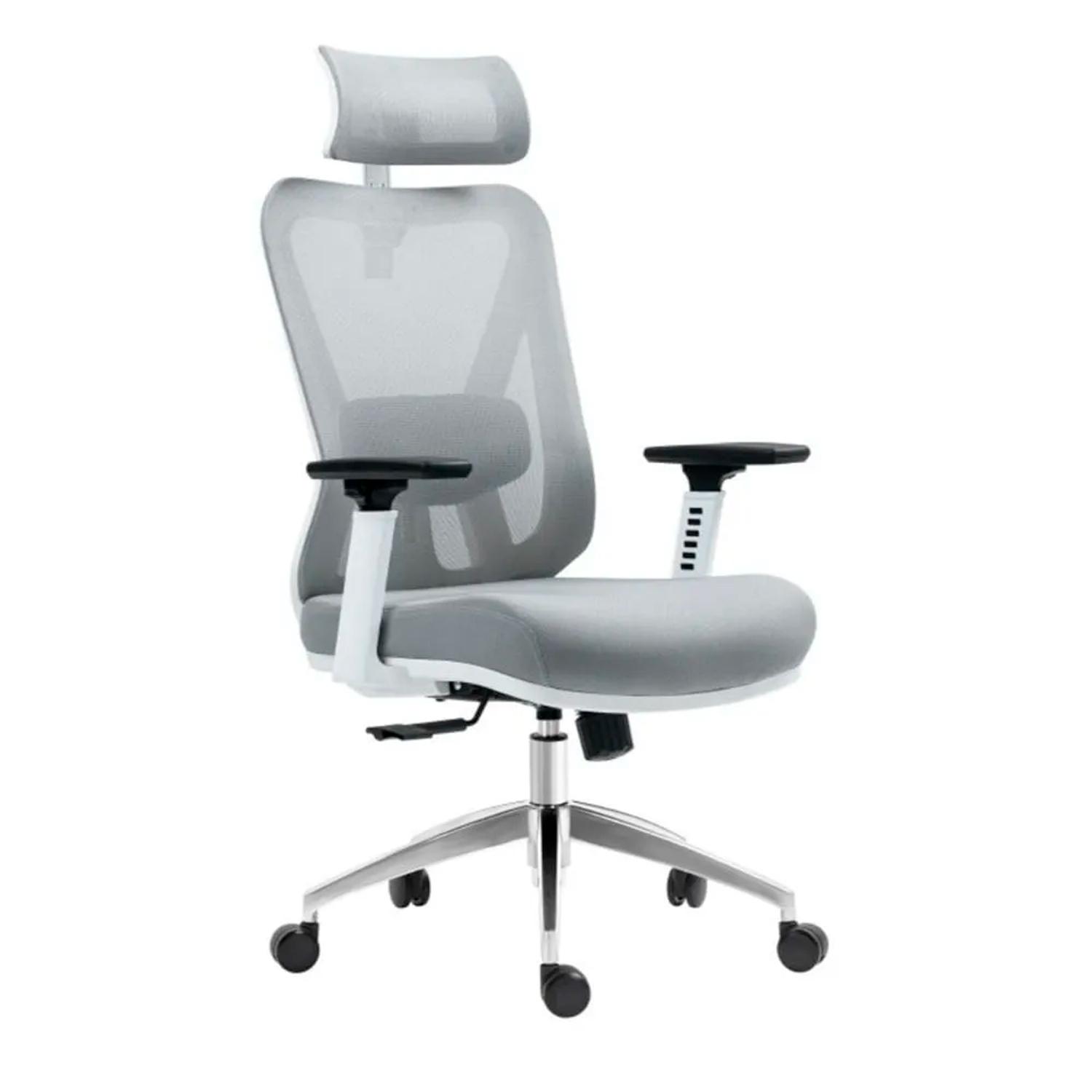 SILLA ERGONÓMICA SMART PREMIUM PRESIDENTE SYNCRO 3D GRIS/BLANCO OFIDEAS - 1
