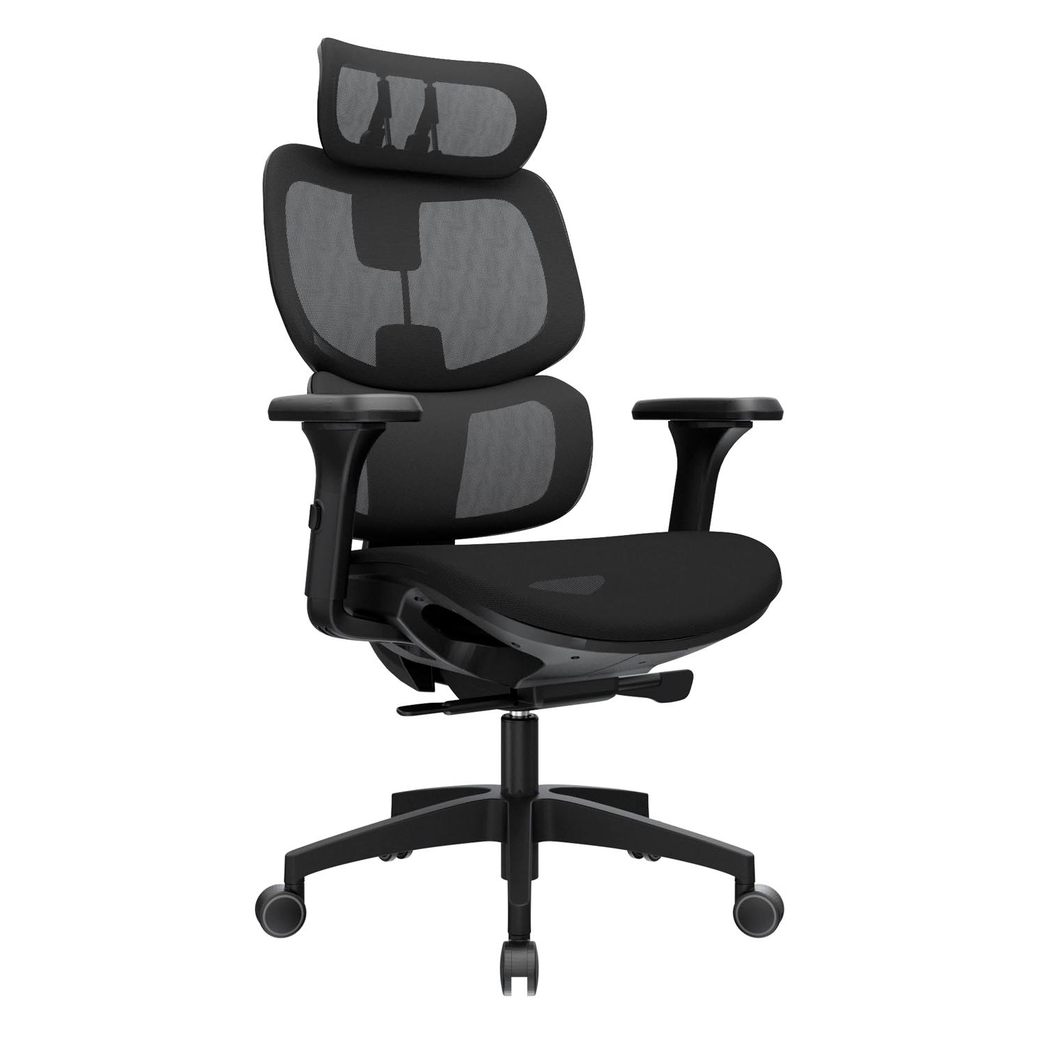 SILLA ERGONÓMICA SAM PRESIDENTE NYLON NEGRO OFIDEAS - 1