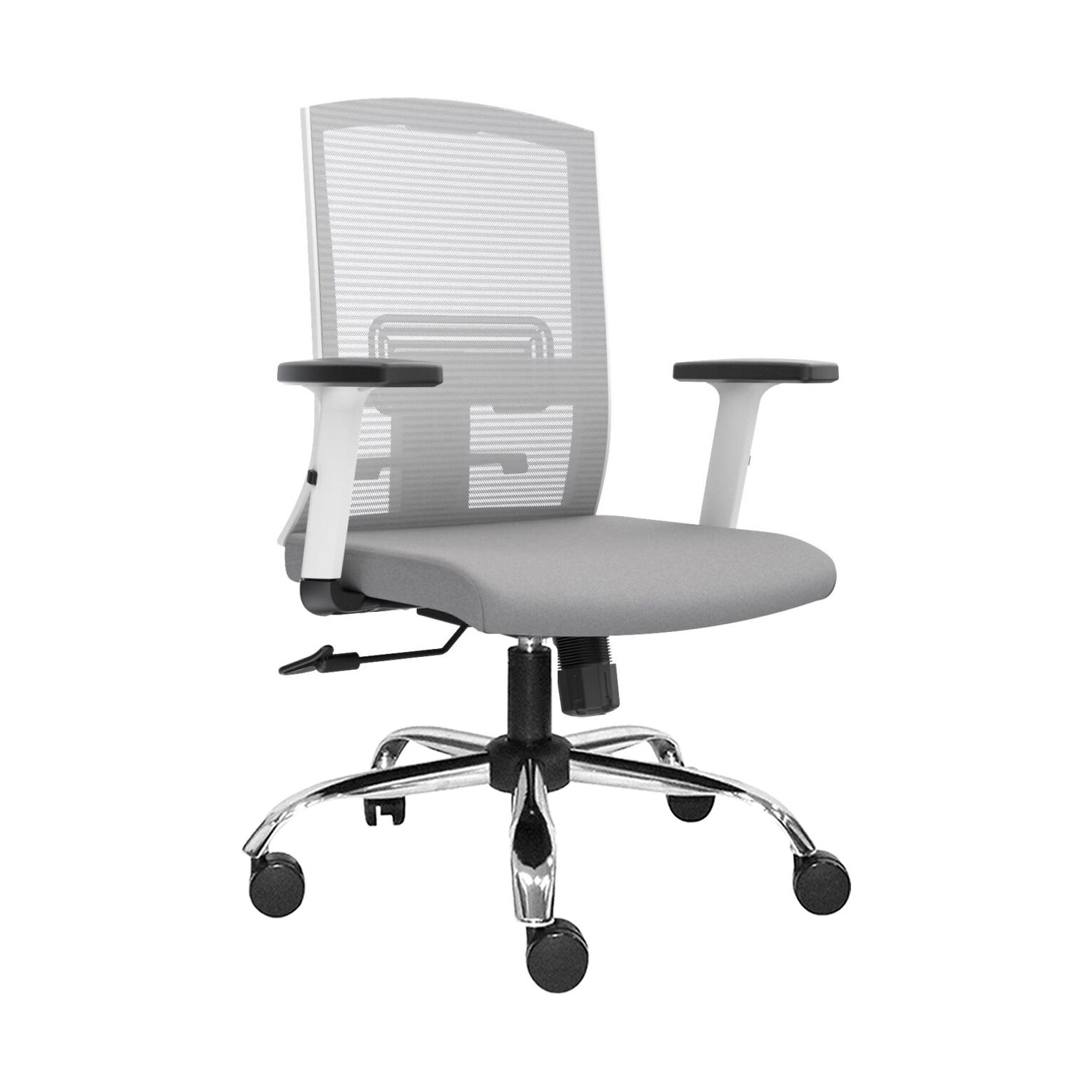 SILLA ERGONÓMICA MONK SYNCRO GERENTE CROMADO GRIS EB OFIDEAS - 1