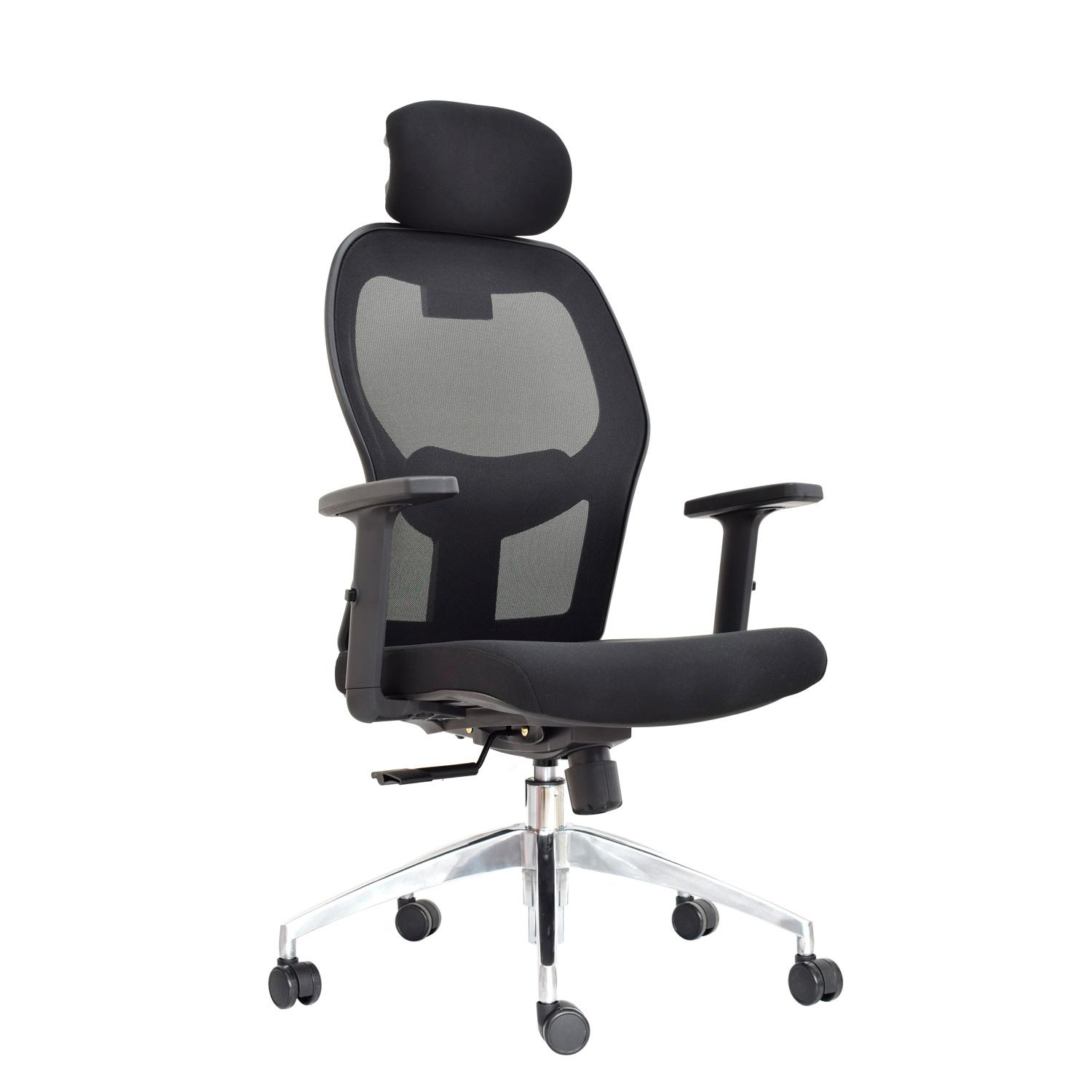SILLA ERGONÓMICA NORUEGA PRESIDENTE ALUMINIO NEGRO OFIDEAS - 1