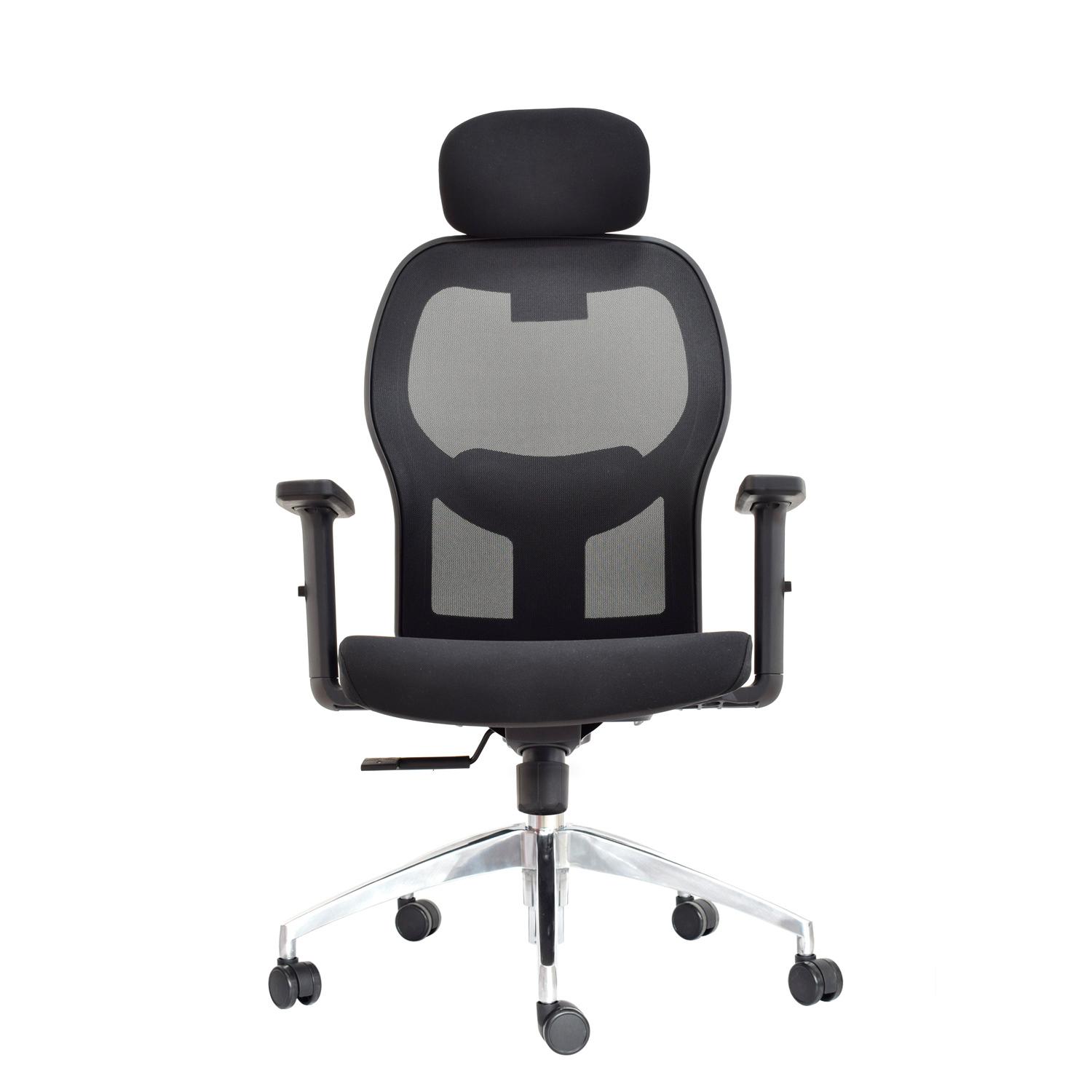 SILLA ERGONÓMICA NORUEGA PRESIDENTE ALUMINIO NEGRO OFIDEAS - 2